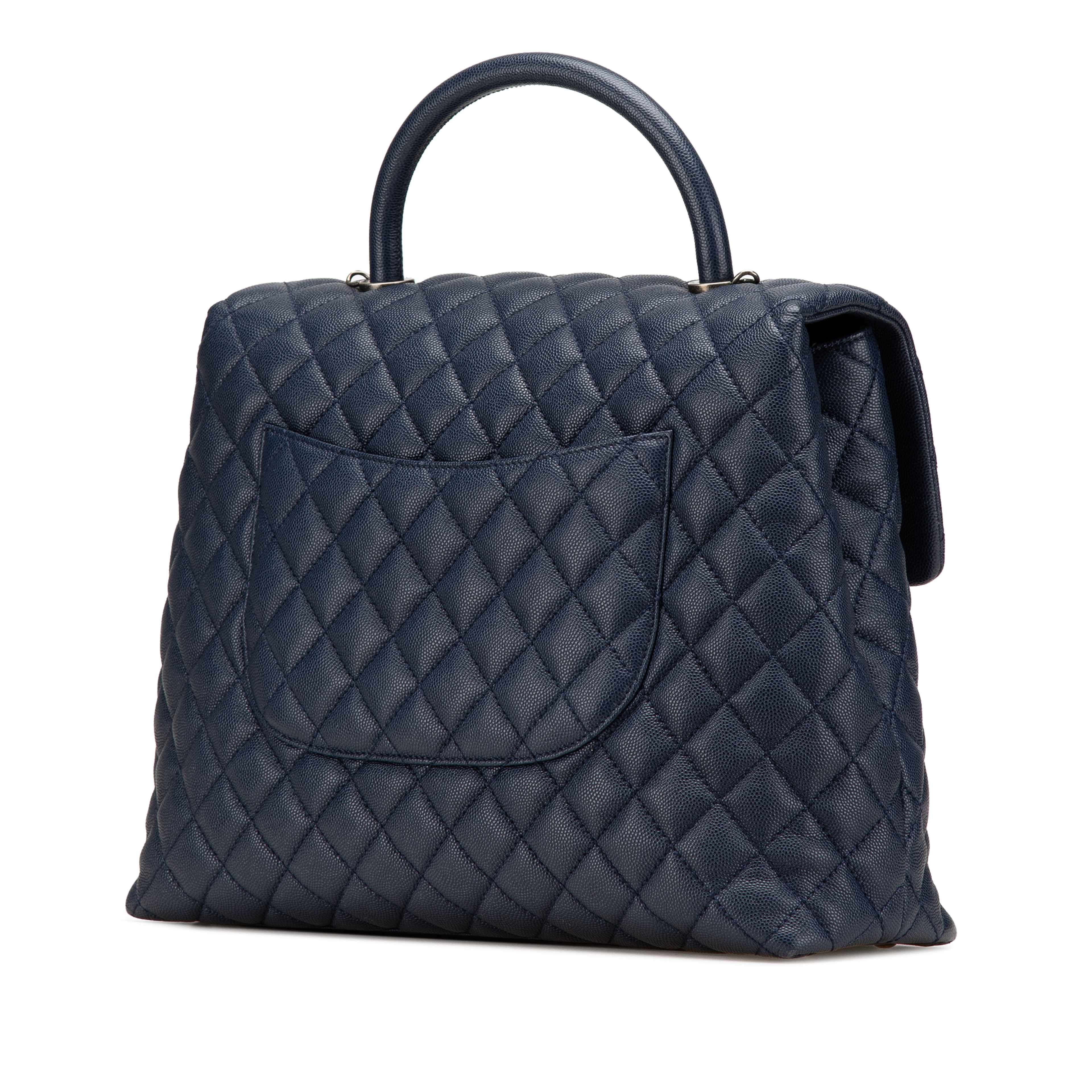 Chanel Large Caviar Coco Top Handle Bag