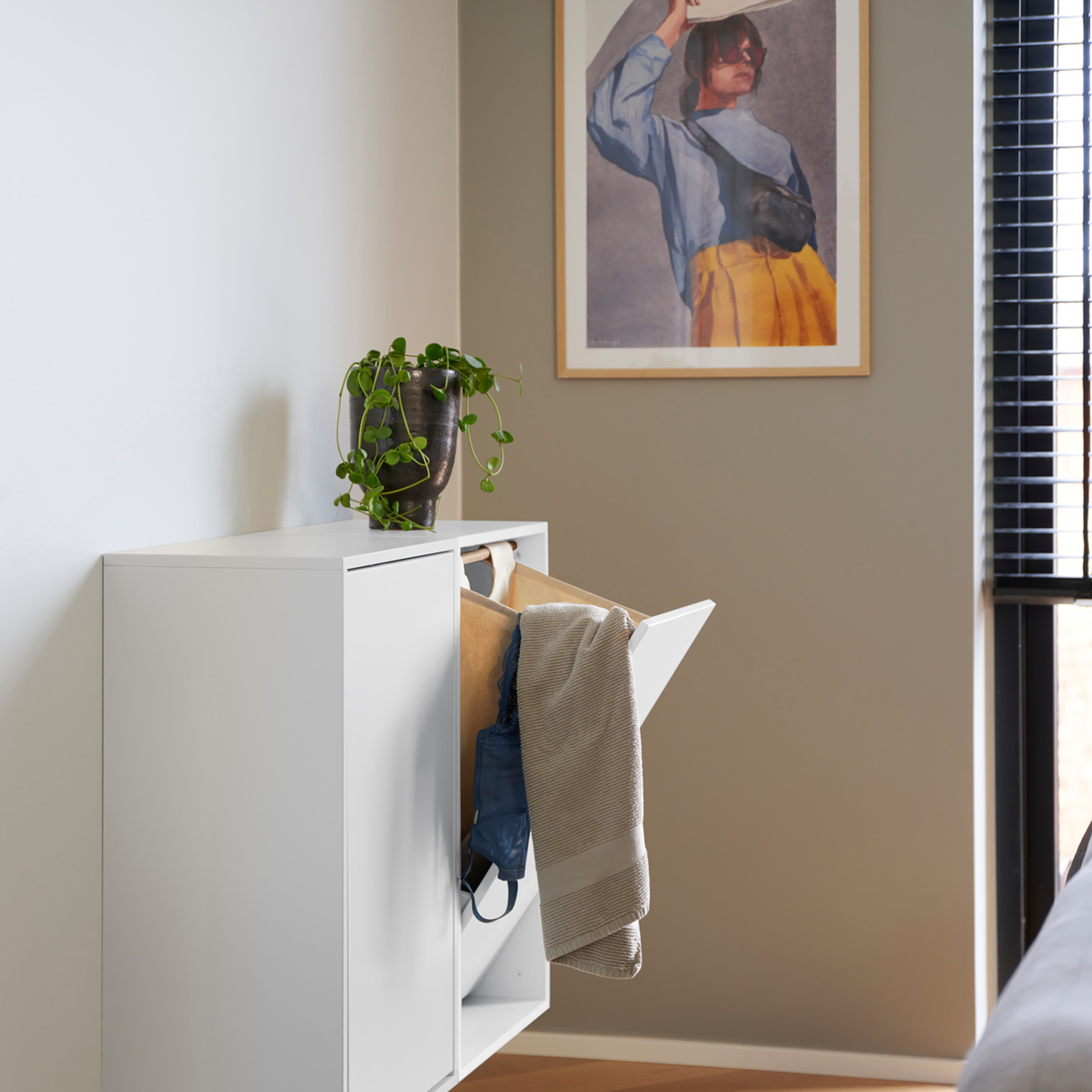 Laundry Box, från ReCollector, i färgen brilliant white. Klicka för att öppna bilden i stort format