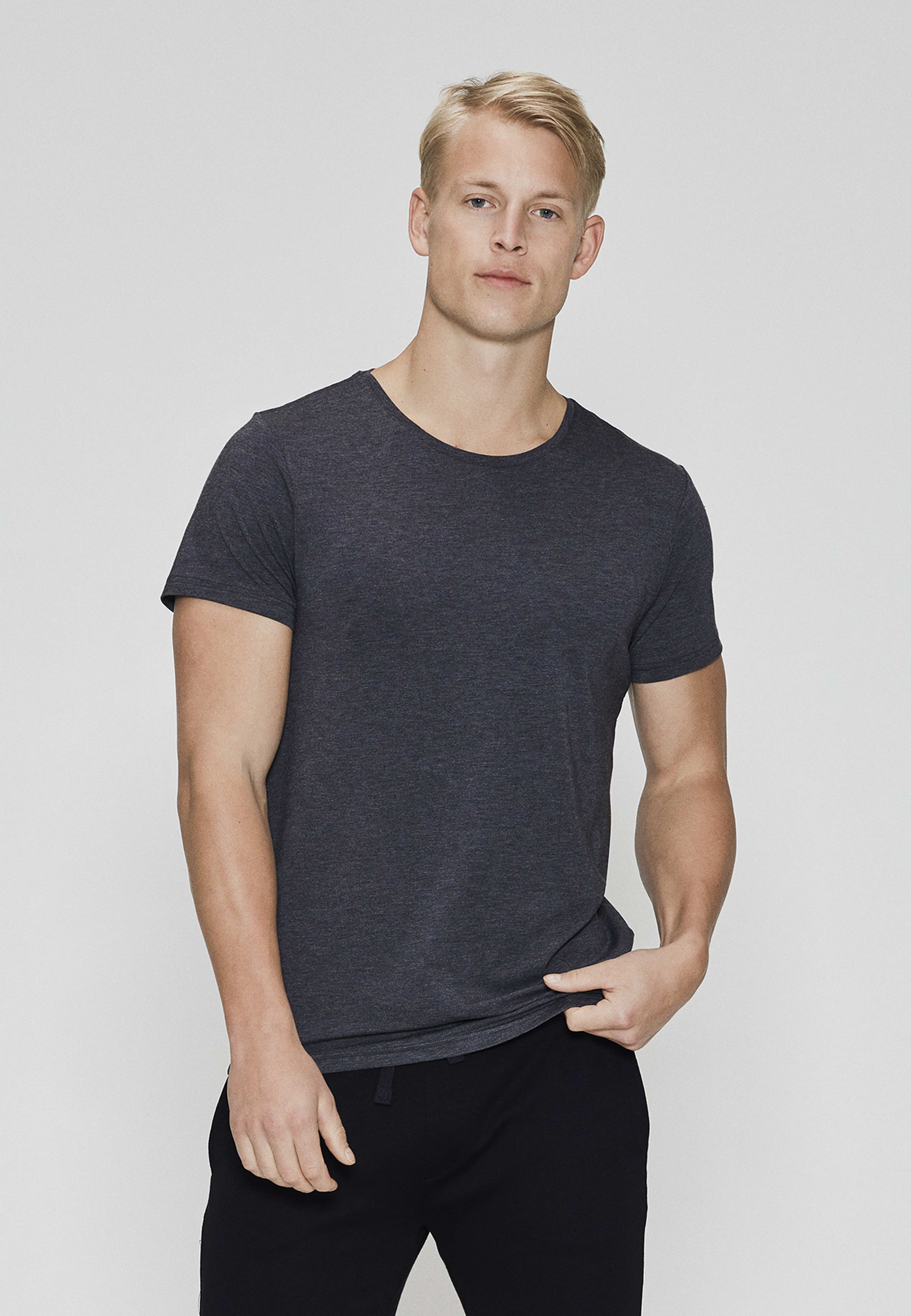 2-pack Bambu, T-shirt O-neck, Svart