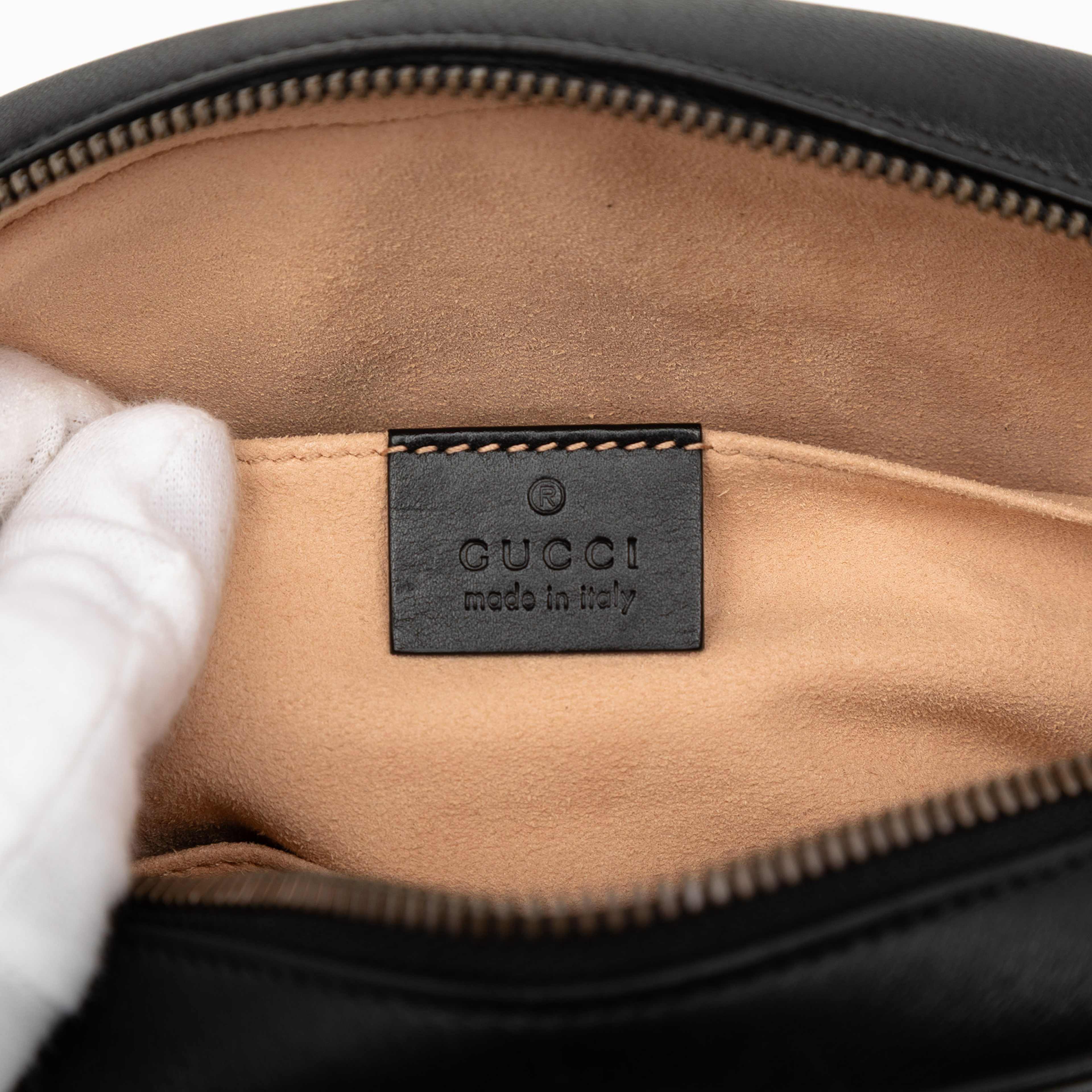 Gucci Gg Marmont Matelasse Leather Belt Bag, från Luxclusif, i färgen black. Klicka för att öppna bilden i stort format