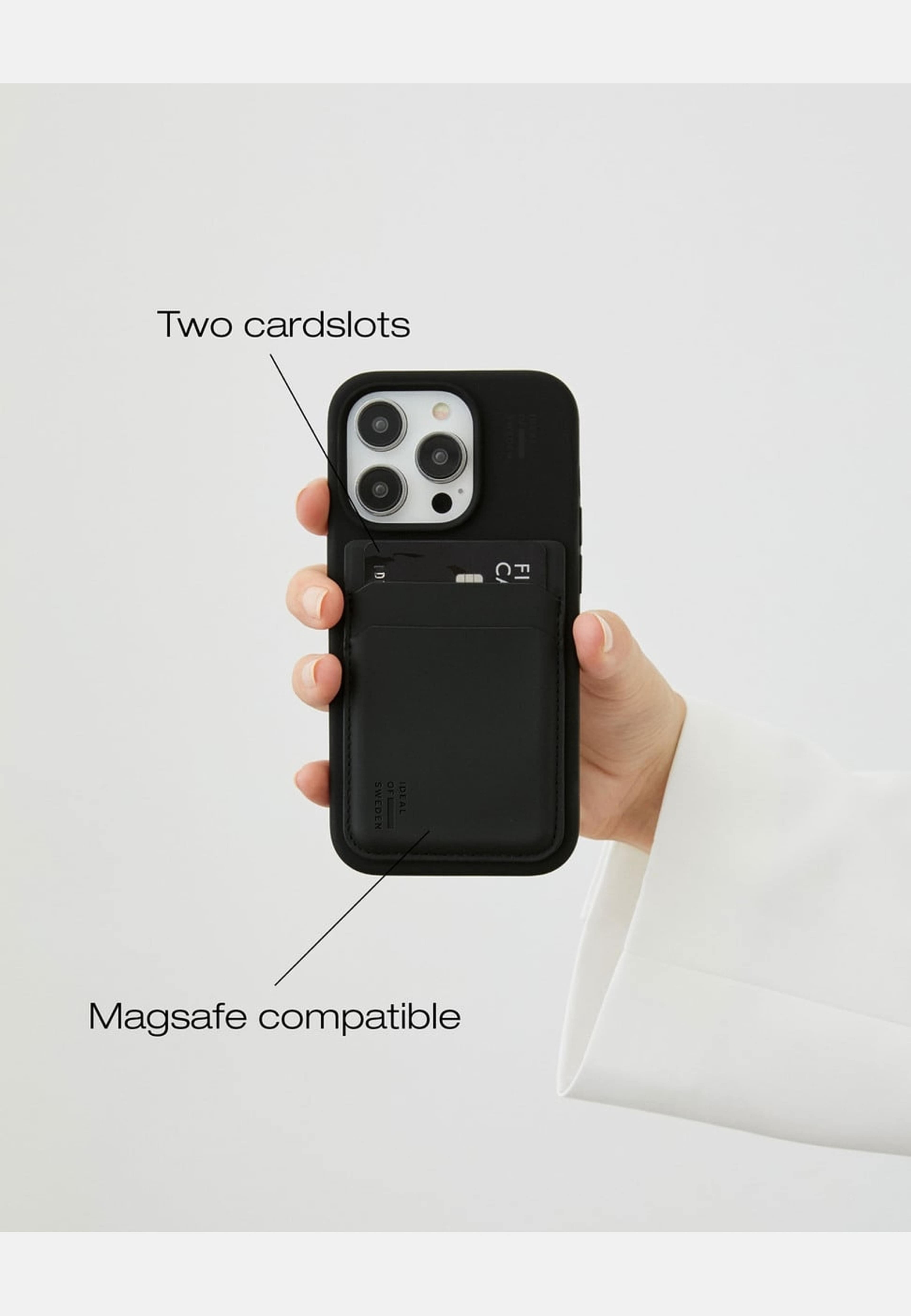 Card Holder Magsafe, från Ideal Of Sweden, i färgen black. Klicka för att öppna bilden i stort format