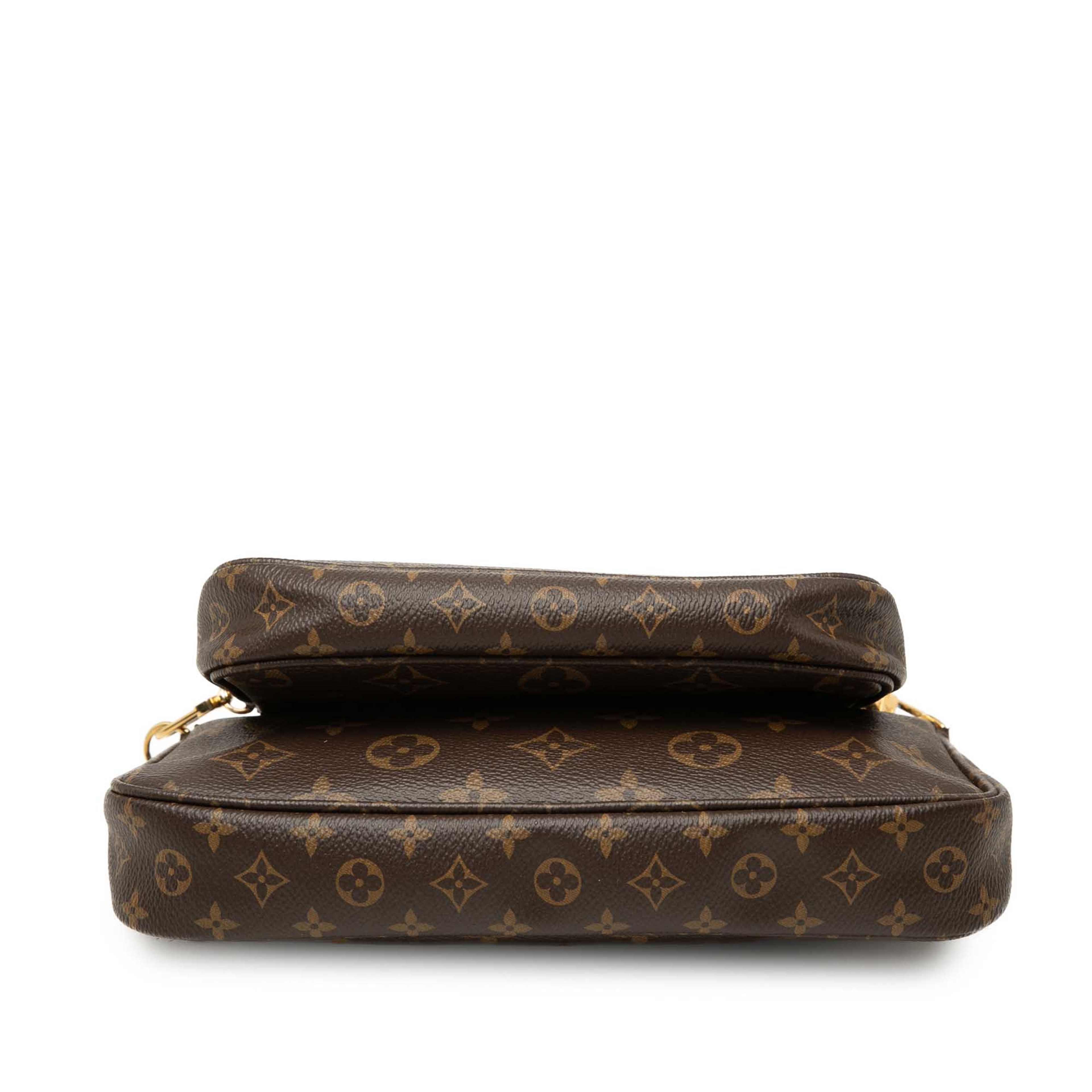 Louis Vuitton Monogram Multi Pochette Accessoires, från Luxclusif, i färgen brun. Klicka för att öppna bilden i stort format