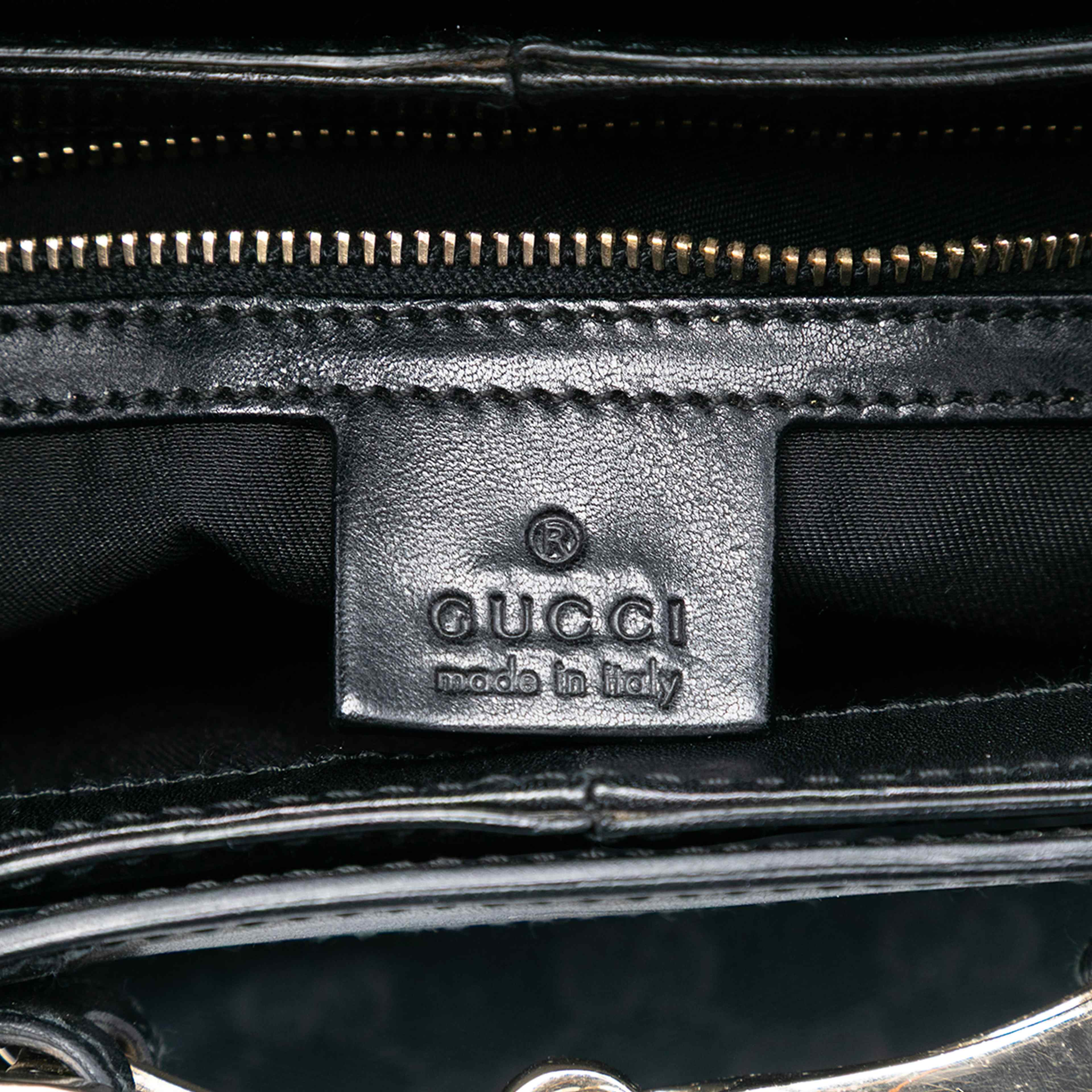 Gucci Gg Canvas Horsebit Hobo, från Luxclusif, i färgen black. Klicka för att öppna bilden i stort format