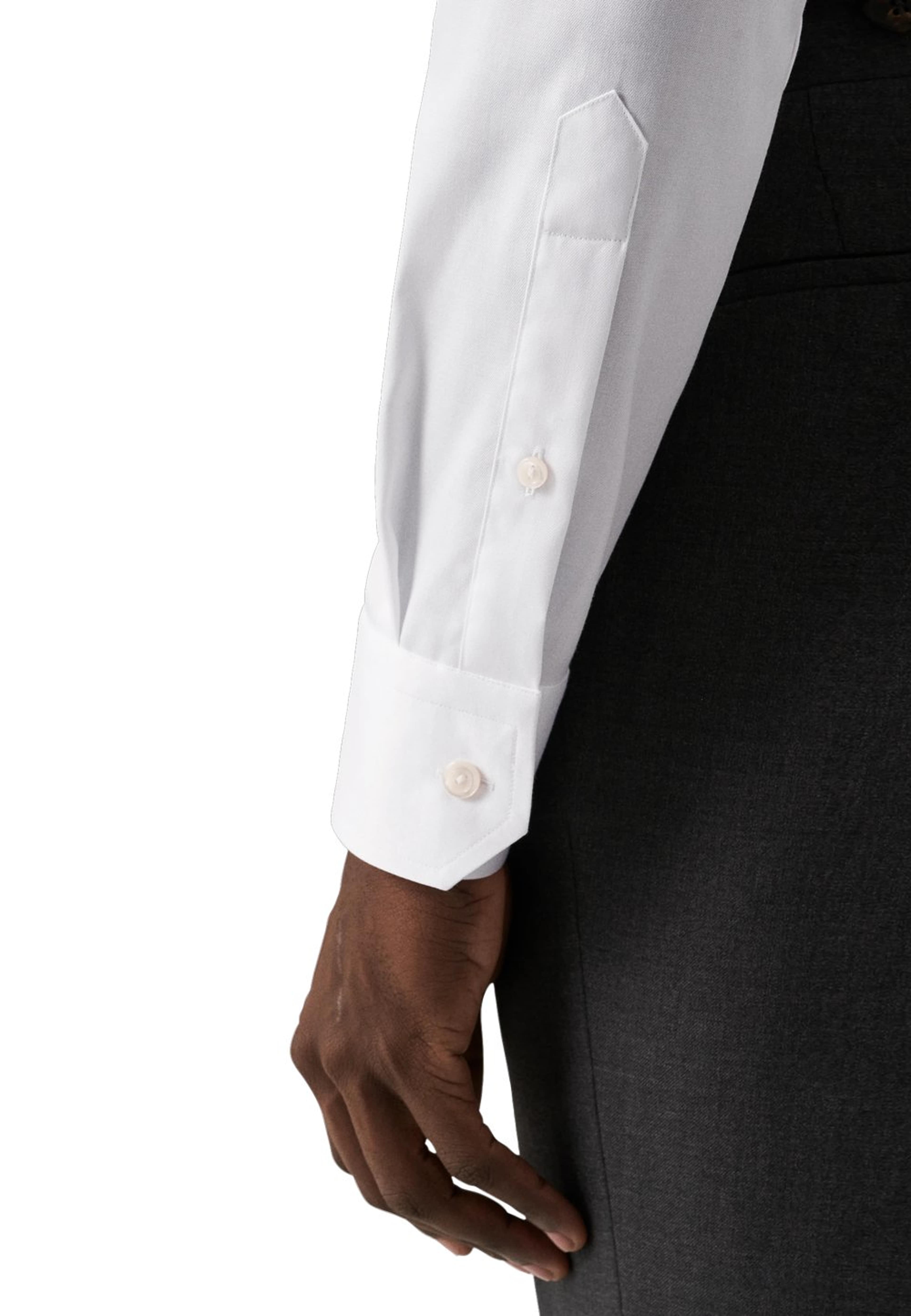 Signature Twill-skjorta Super Slim Fit, Cut Away-krage