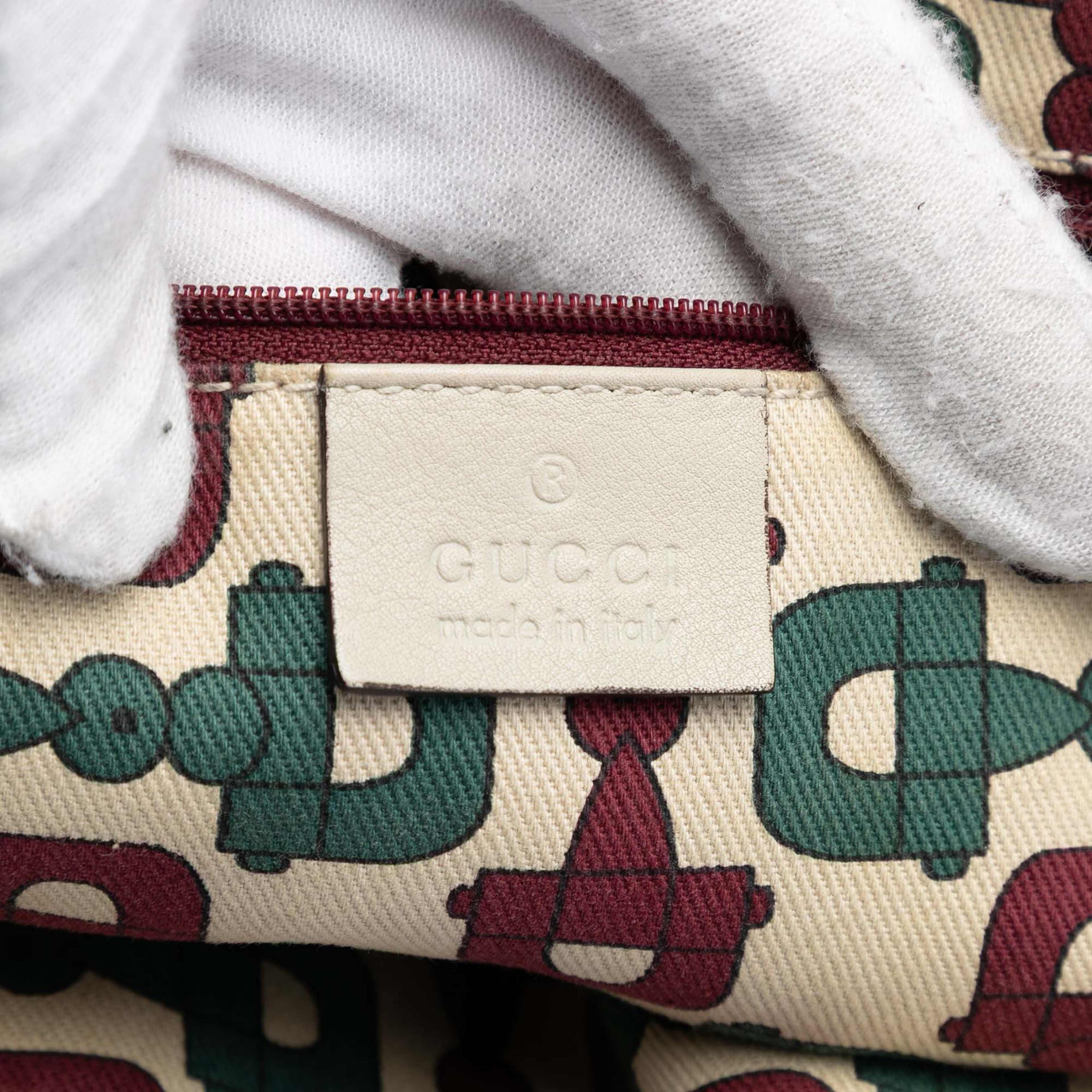 Gucci Guccissima Princy Tote, från Luxclusif, i färgen light beige. Klicka för att öppna bilden i stort format