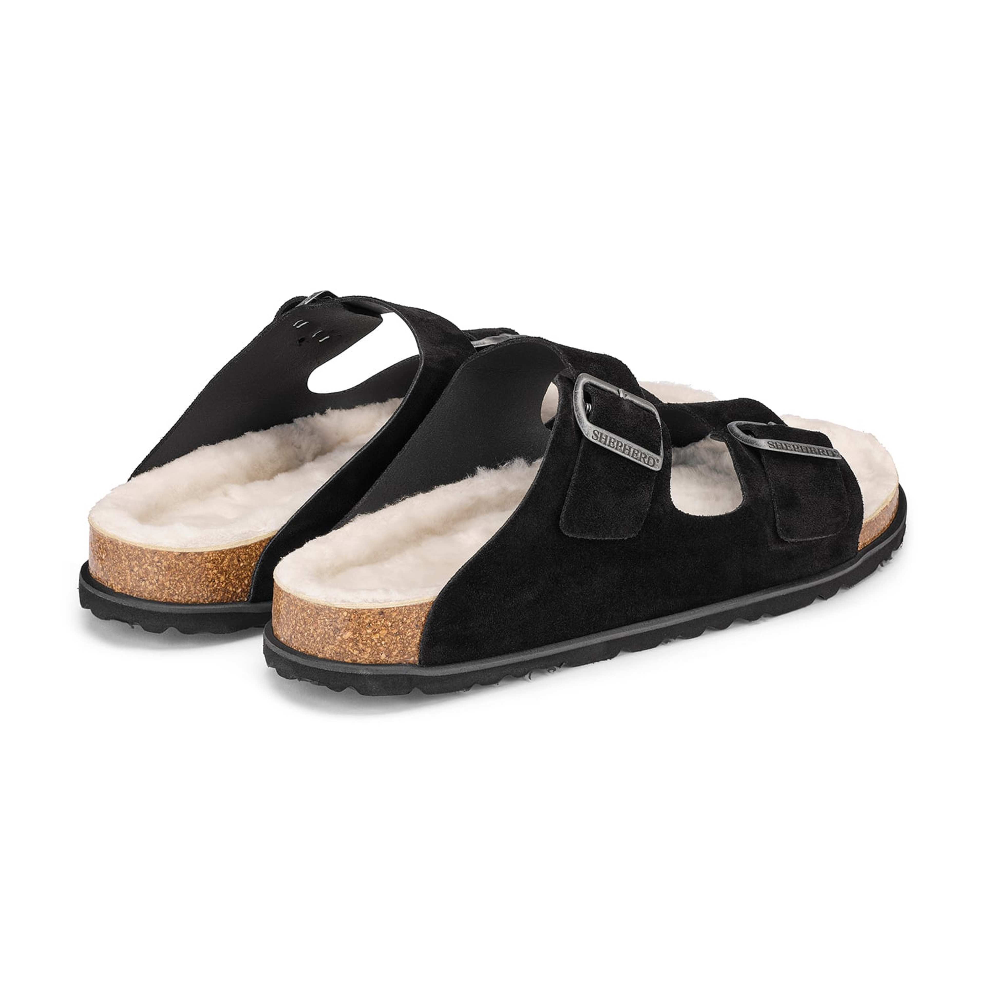 Bilbao Sandaler, från Shepherd, i färgen black suede. Klicka för att öppna bilden i stort format