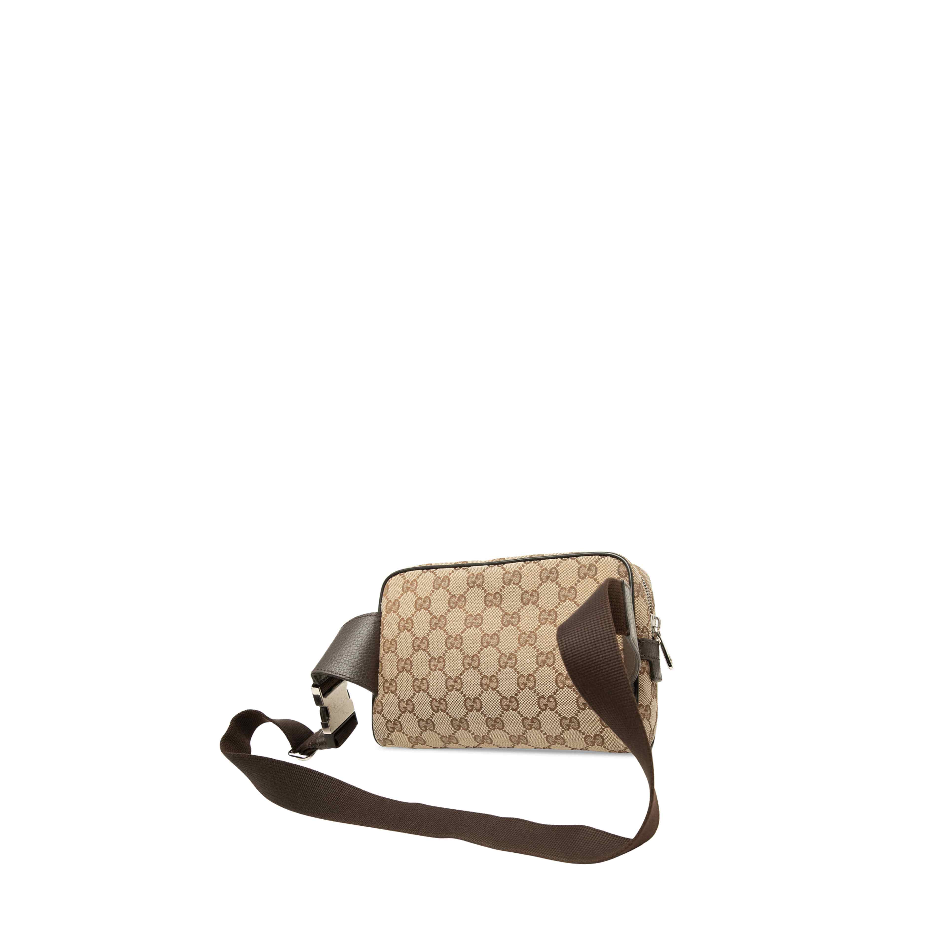 Gucci Gg Canvas Belt Bag, från Luxclusif, i färgen beige. Klicka för att öppna bilden i stort format