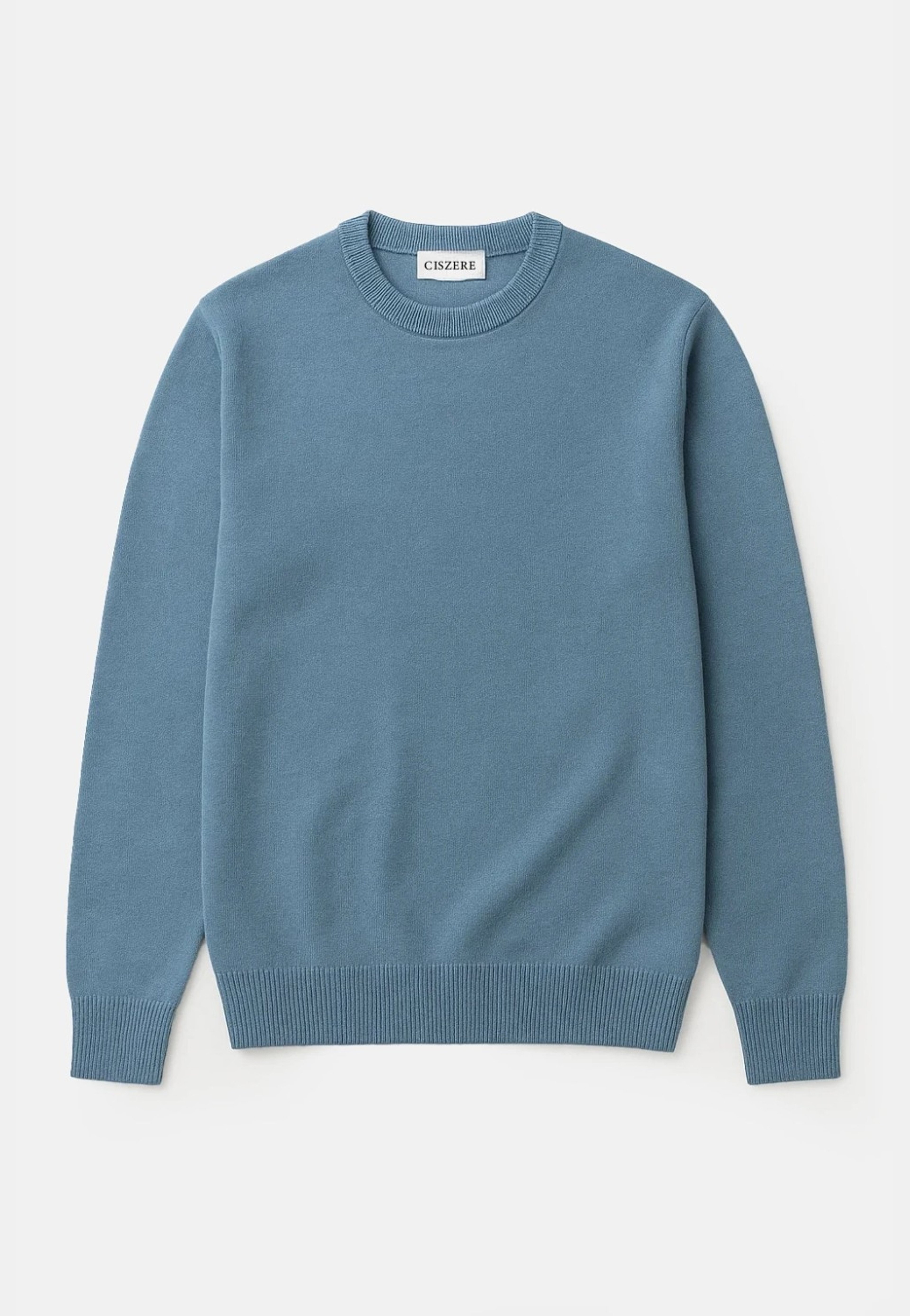 Clark Knitted Roundneck, från Ciszere, i färgen blue. Klicka för att öppna bilden i stort format