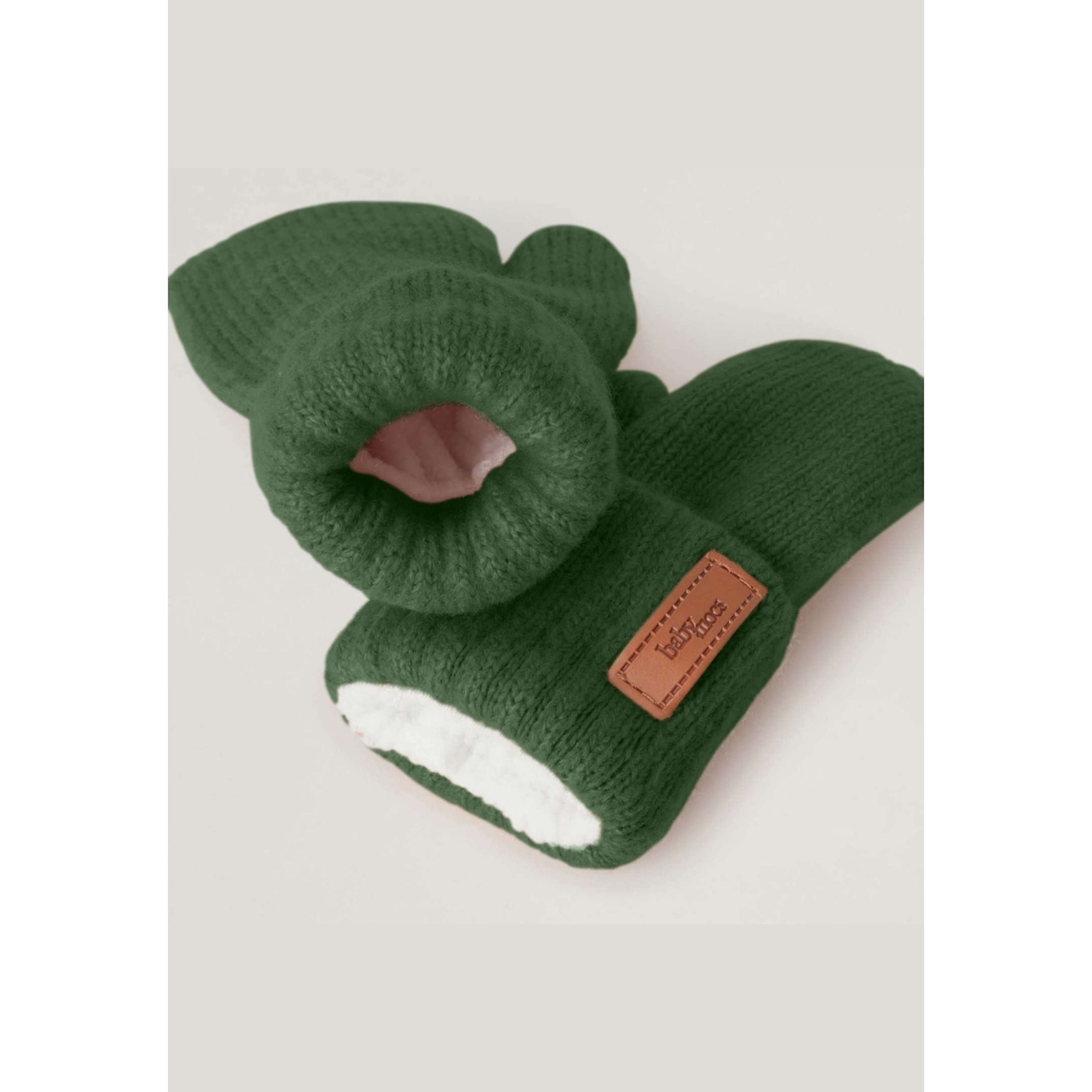 Mittens, från BabyMocs, i färgen green.