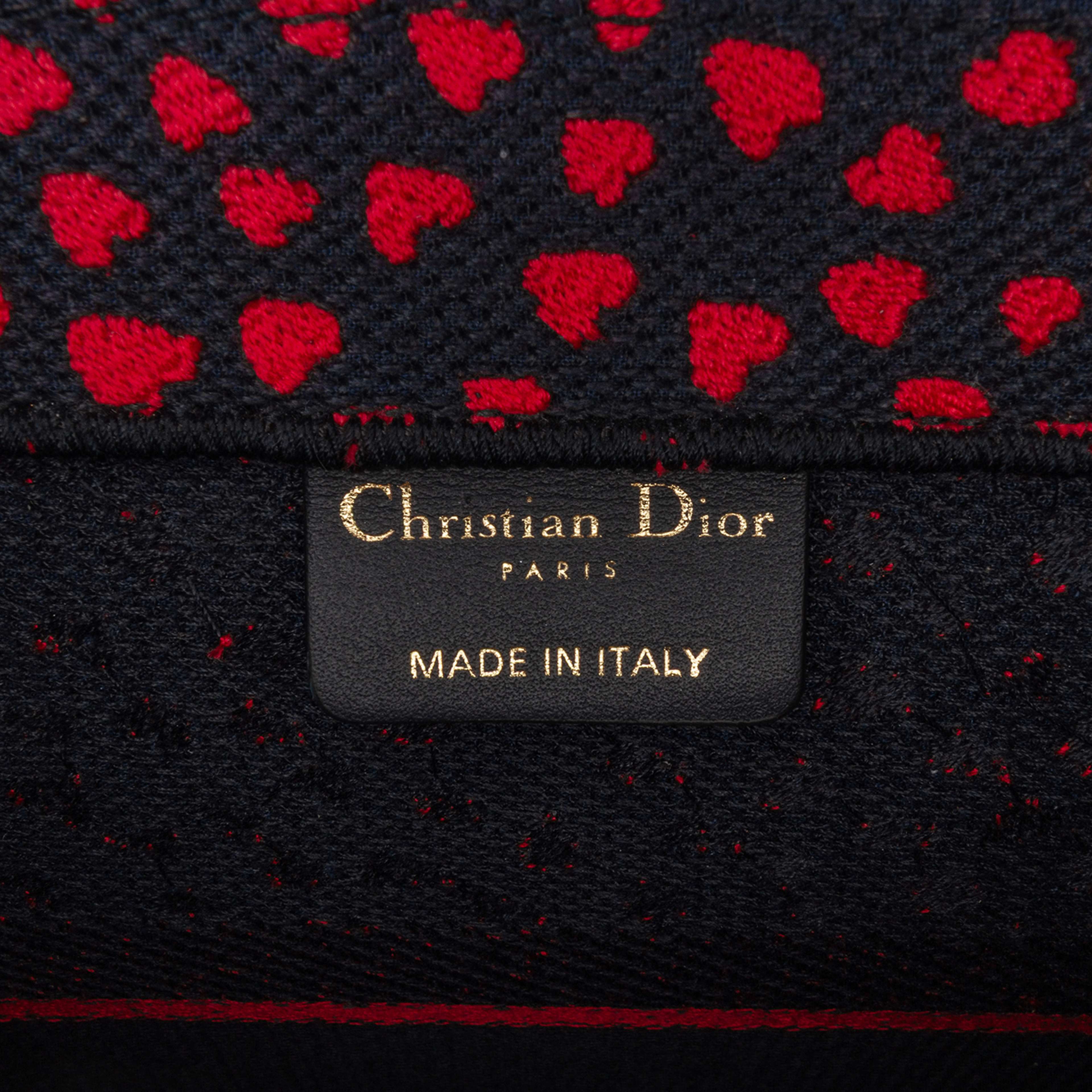 Dior Medium Canvas Pop Hearts I Love Paris Book Tote