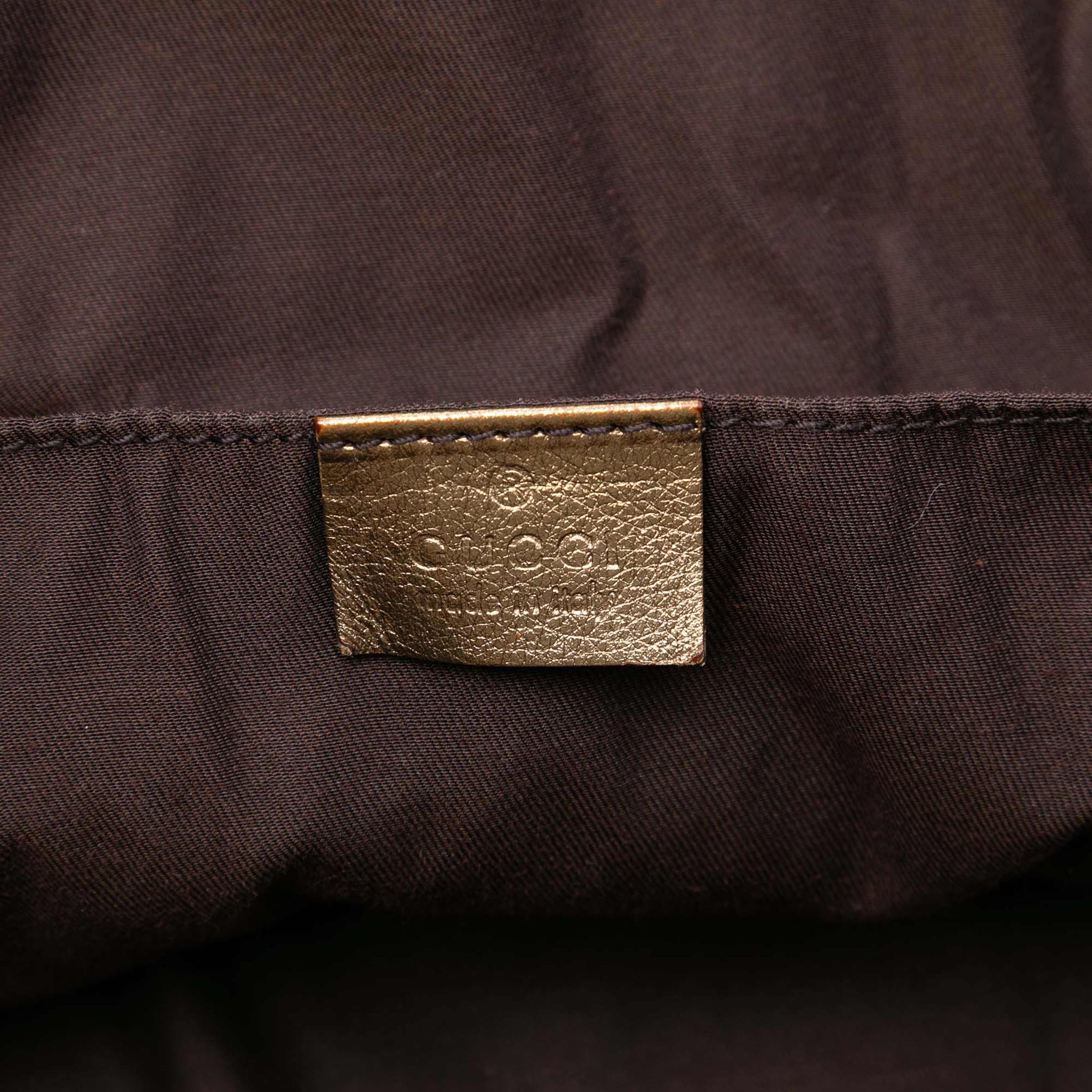 Gucci Gg Canvas Web Tote, från Luxclusif, i färgen beige. Klicka för att öppna bilden i stort format