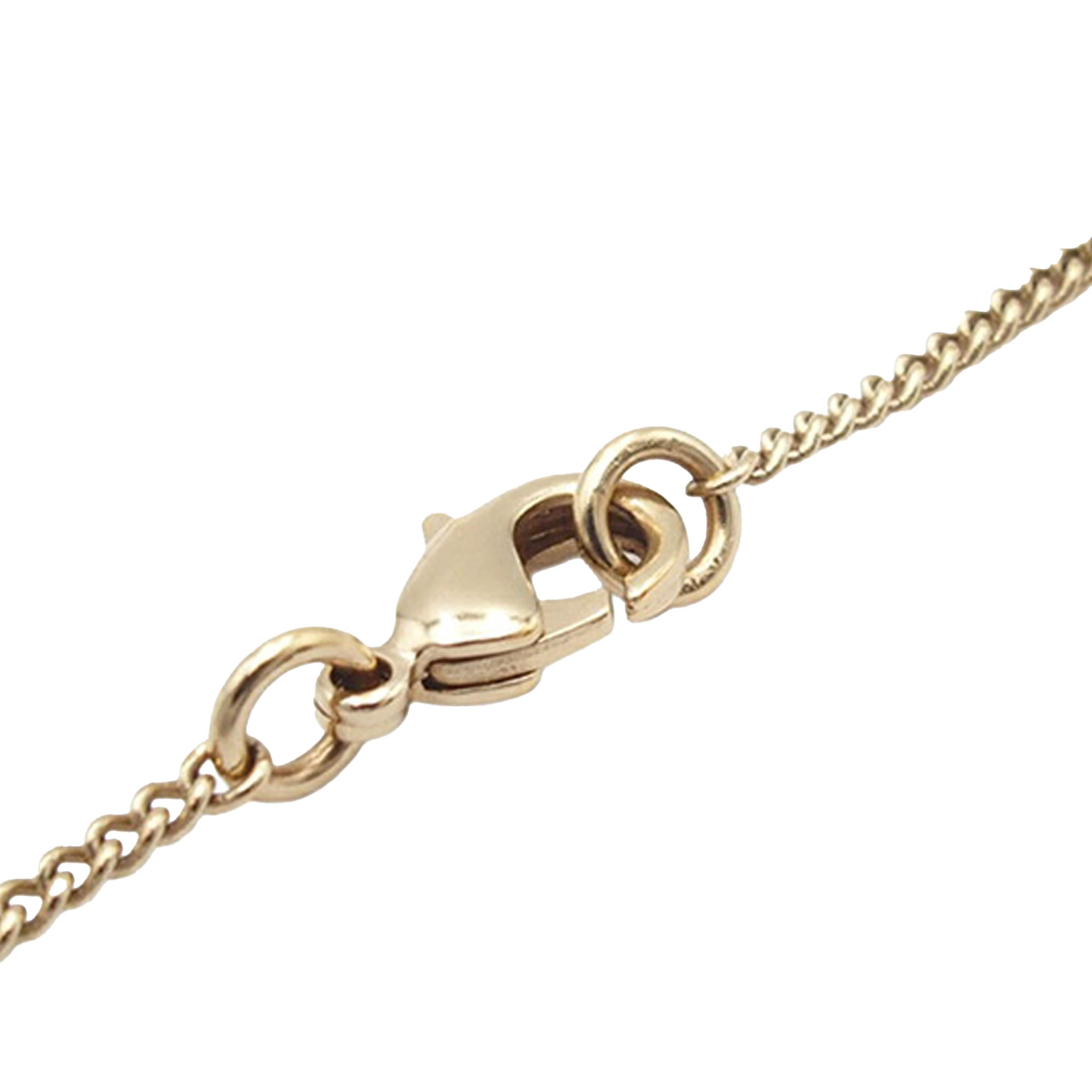 Chanel Cc Gold Plated Rhinestone Pendant Necklace, från Luxclusif, i färgen gold. Klicka för att öppna bilden i stort format