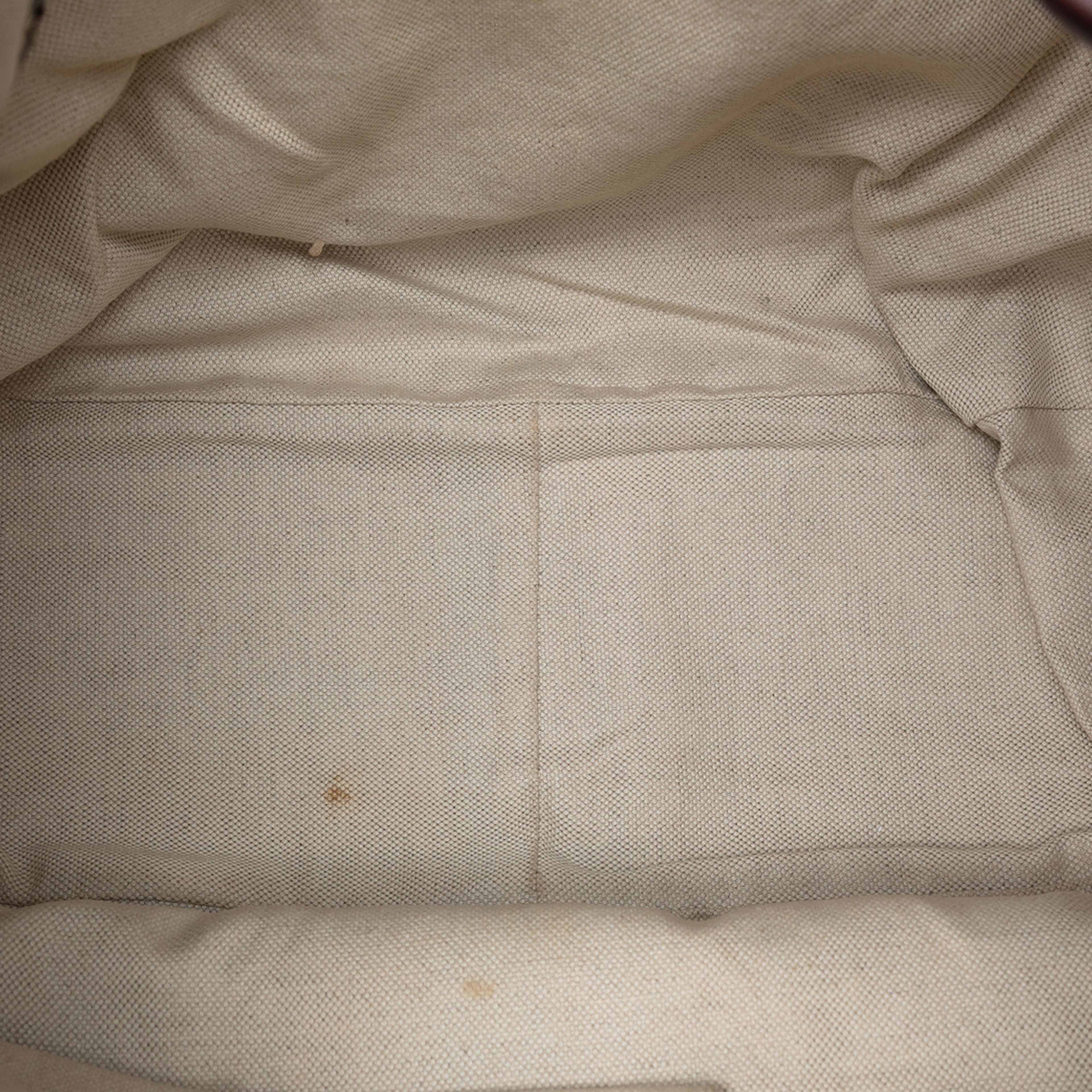 Gucci Leather Charlotte Tote, från Luxclusif, i färgen maroon. Klicka för att öppna bilden i stort format