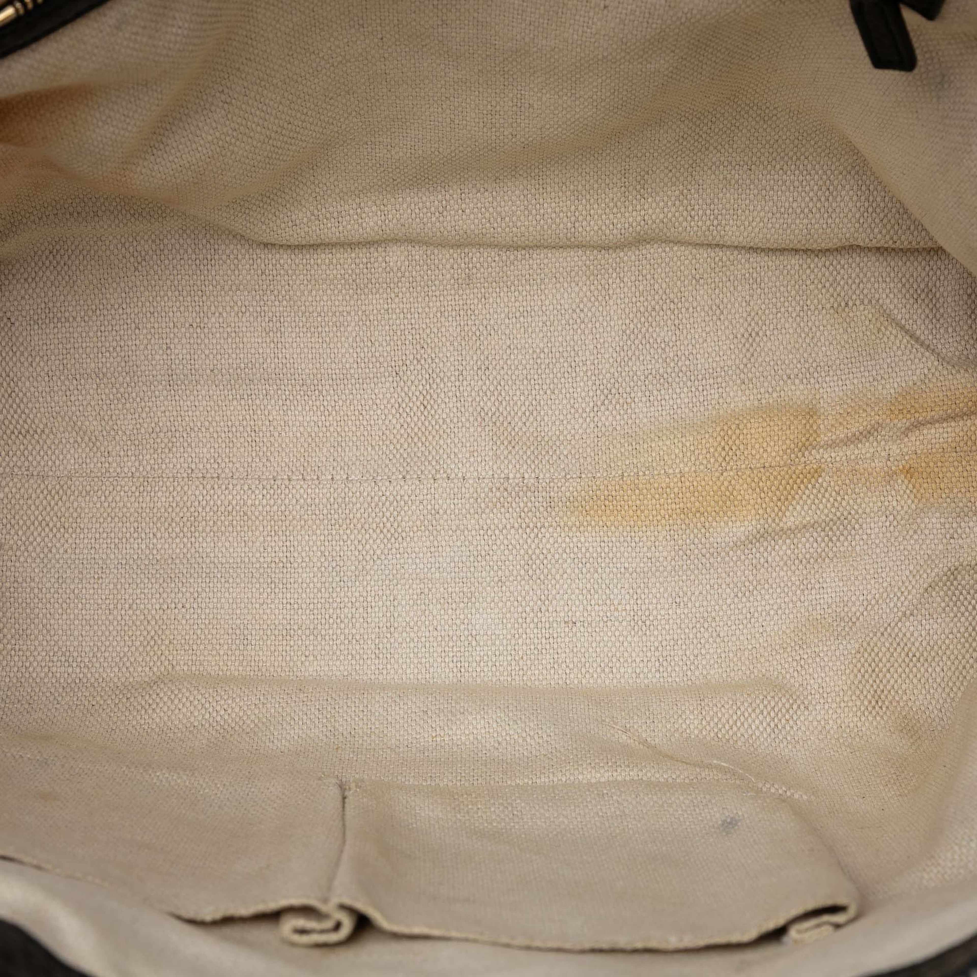 Gucci Small Leather Soho Working Tote, från Luxclusif, i färgen black. Klicka för att öppna bilden i stort format