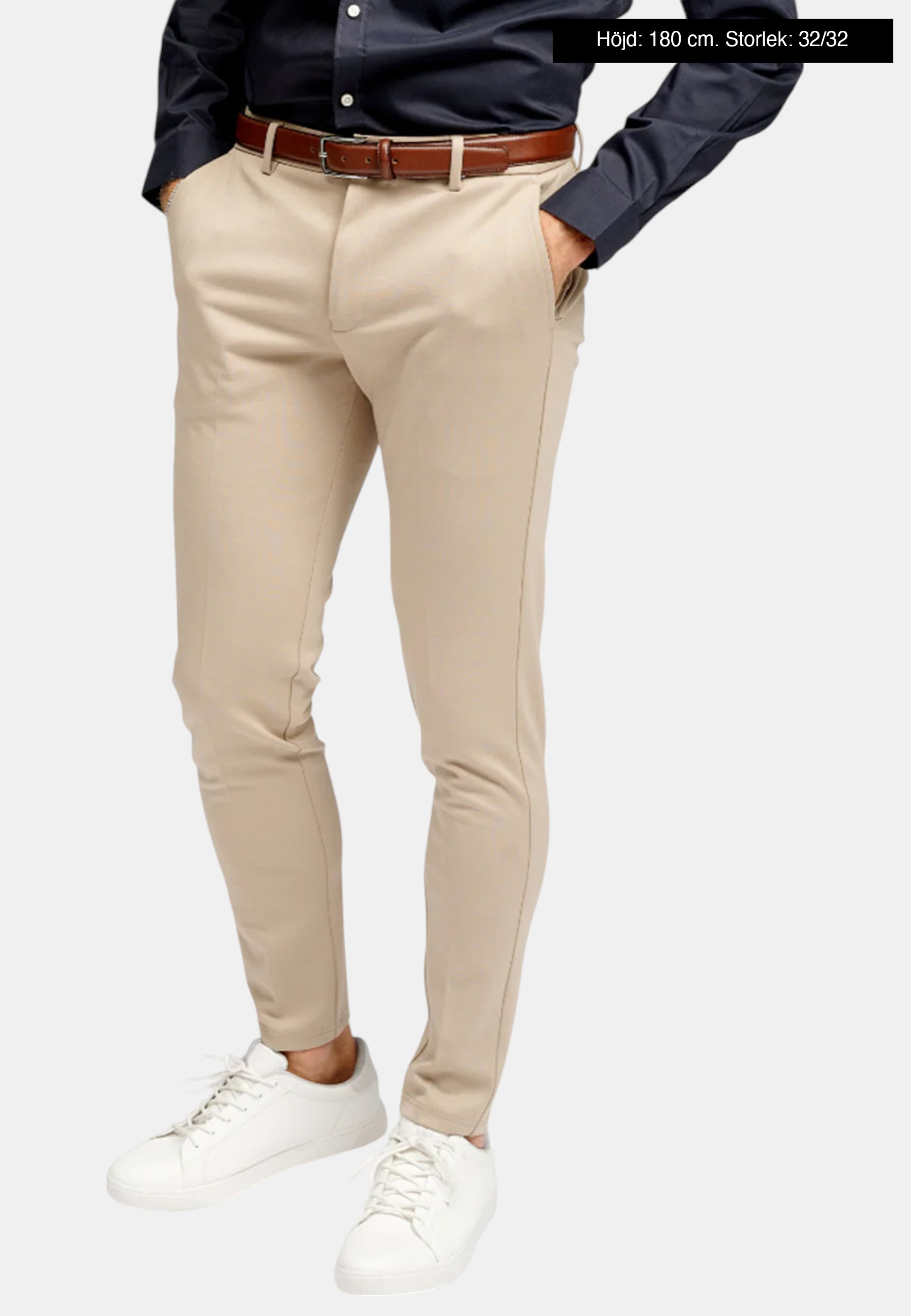 The Original Performance Pants, från TeeShoppen, i färgen sand beige. Klicka för att öppna bilden i stort format