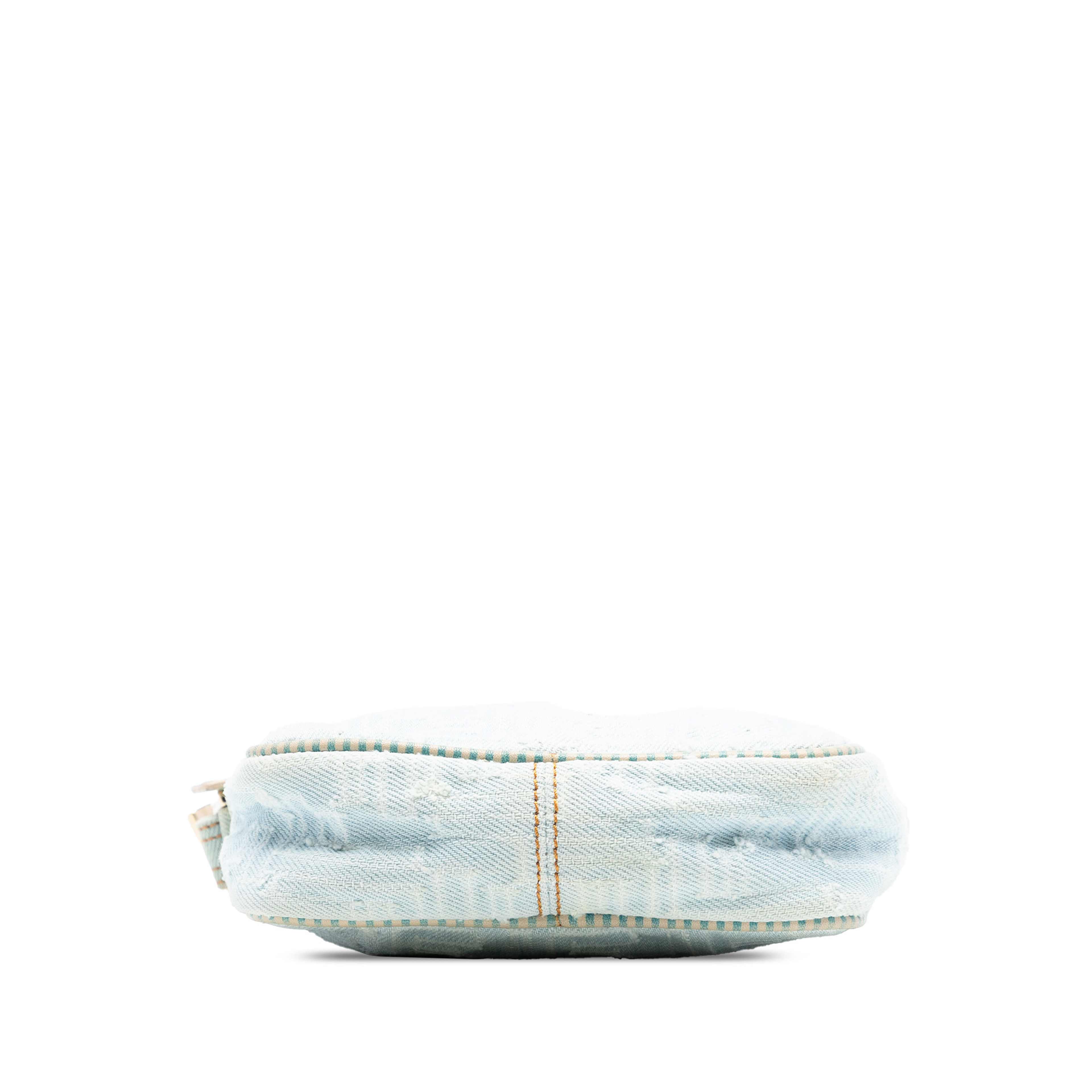 Fendi Zucca Denim Crossbody, från Luxclusif, i färgen blå. Klicka för att öppna bilden i stort format