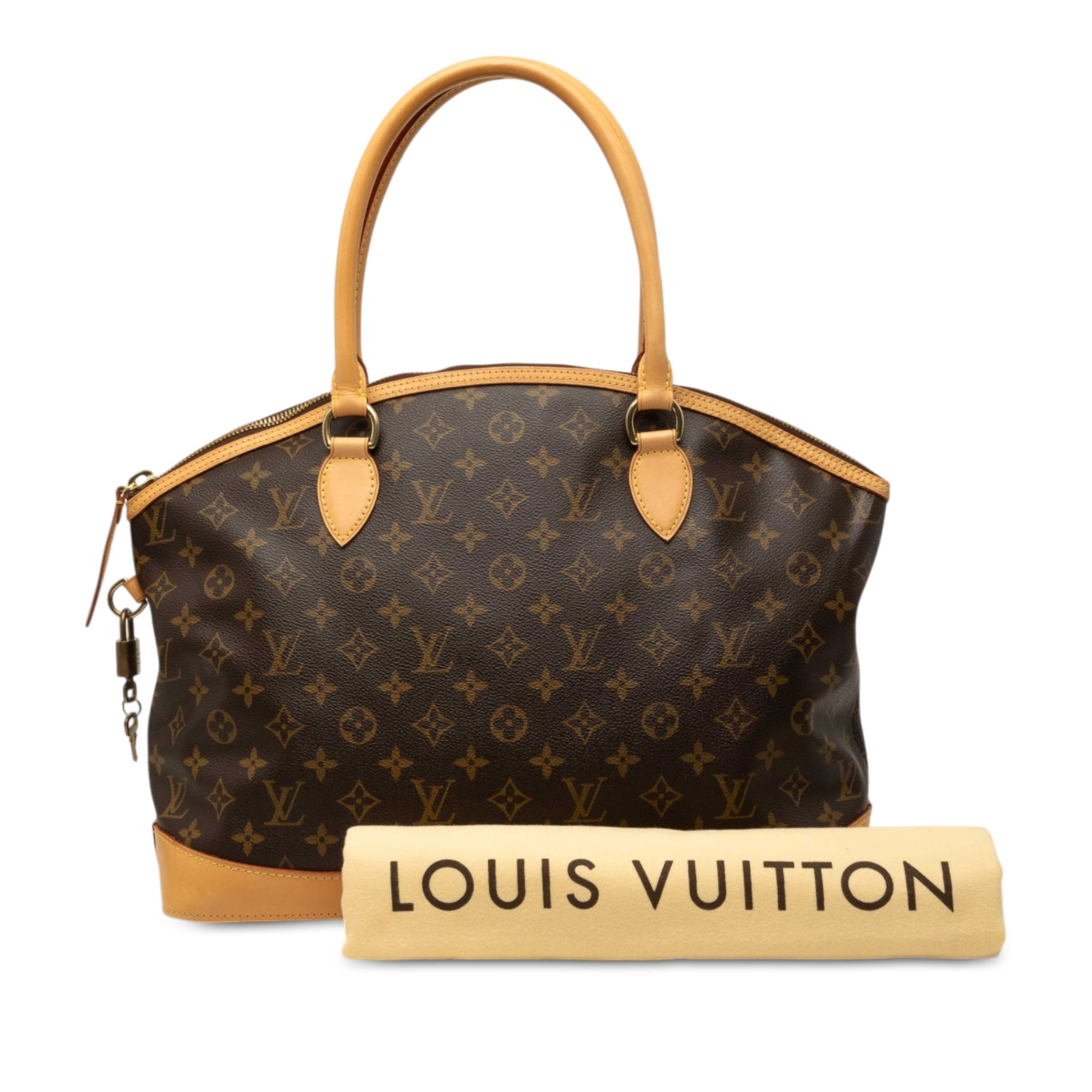 Louis Vuitton Monogram Lockit Horizontal, från Luxclusif, i färgen brun. Klicka för att öppna bilden i stort format