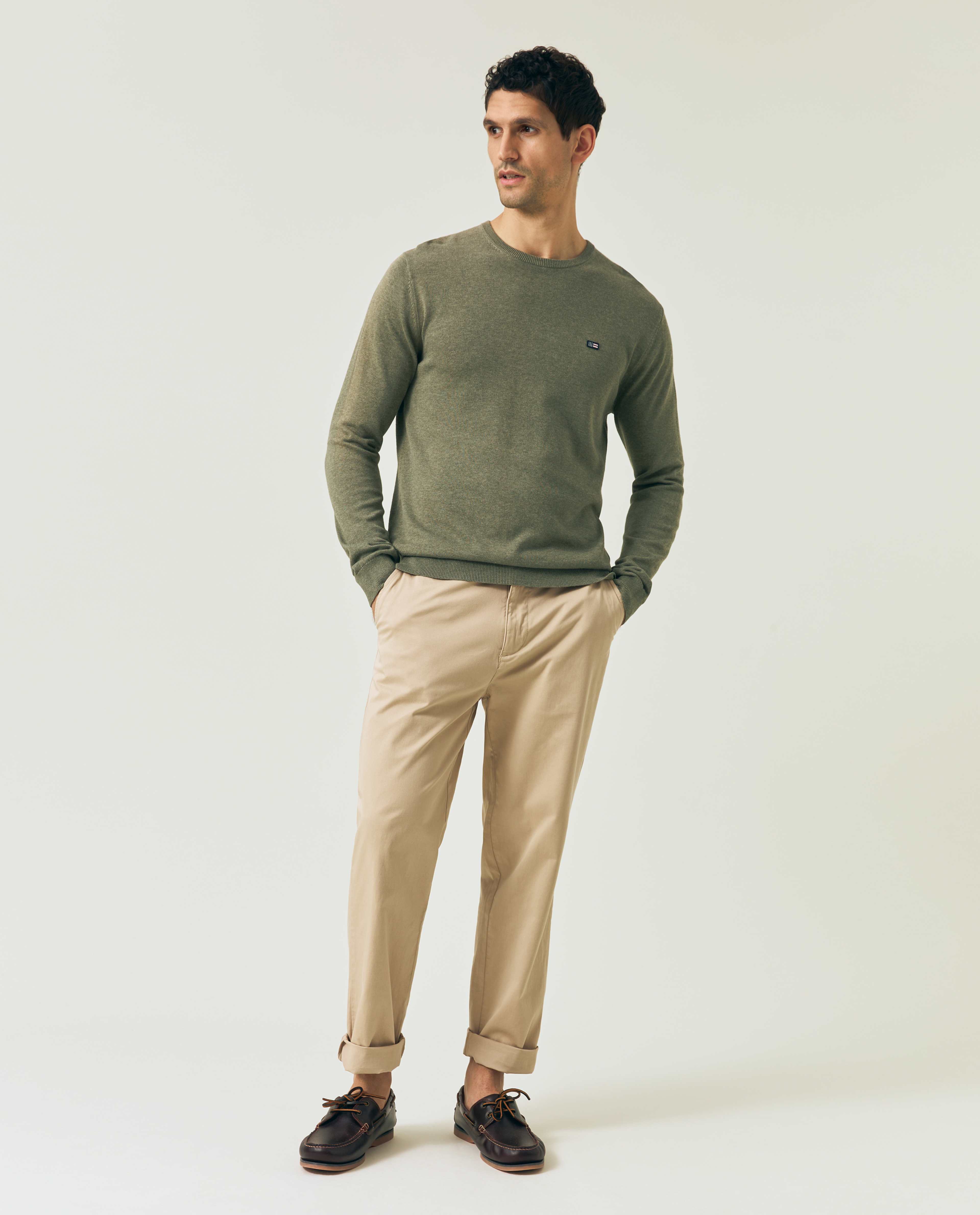 Cotton Crew Neck Sweater