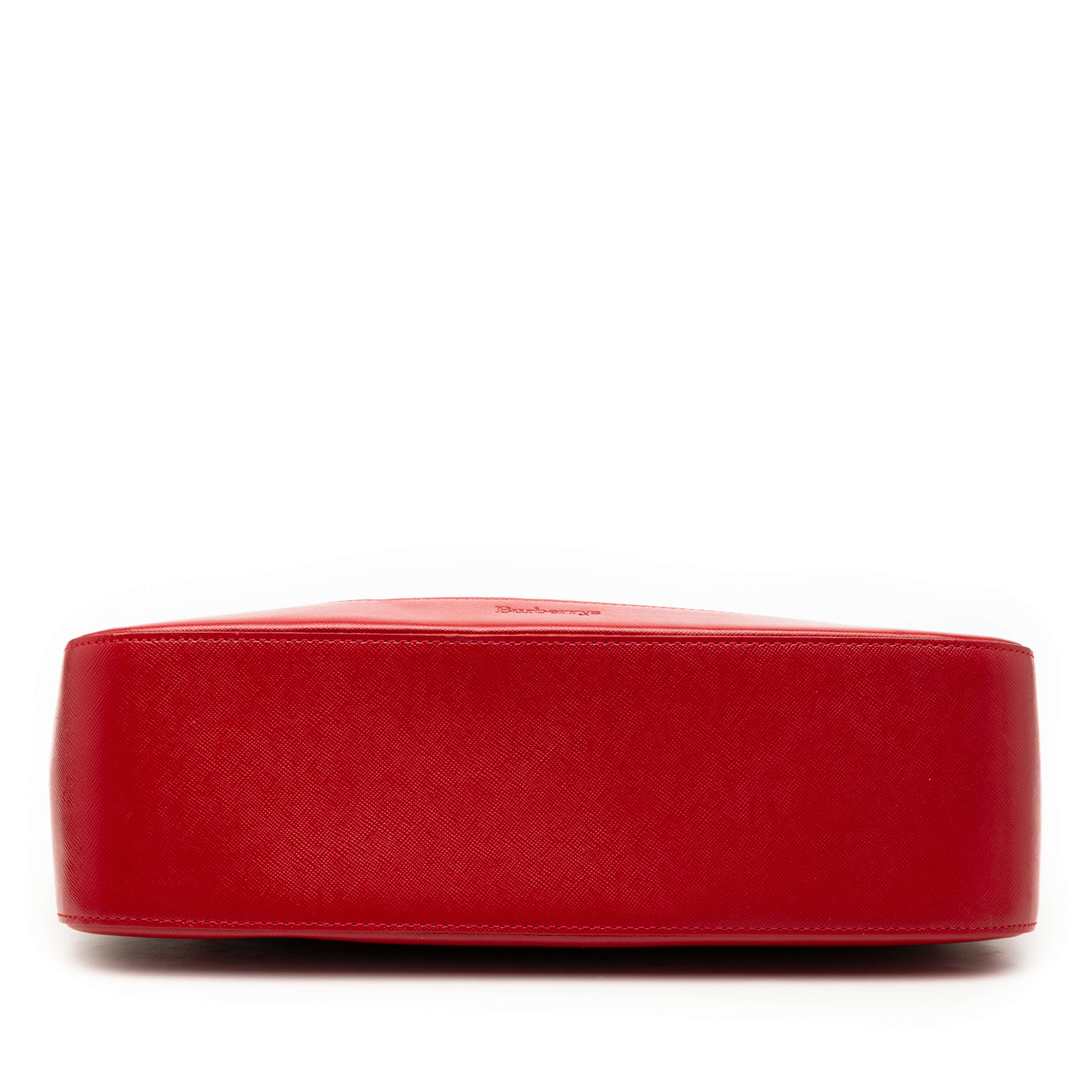 Burberry Haymarket Check Canvas Handbag, från Luxclusif, i färgen beige. Klicka för att öppna bilden i stort format