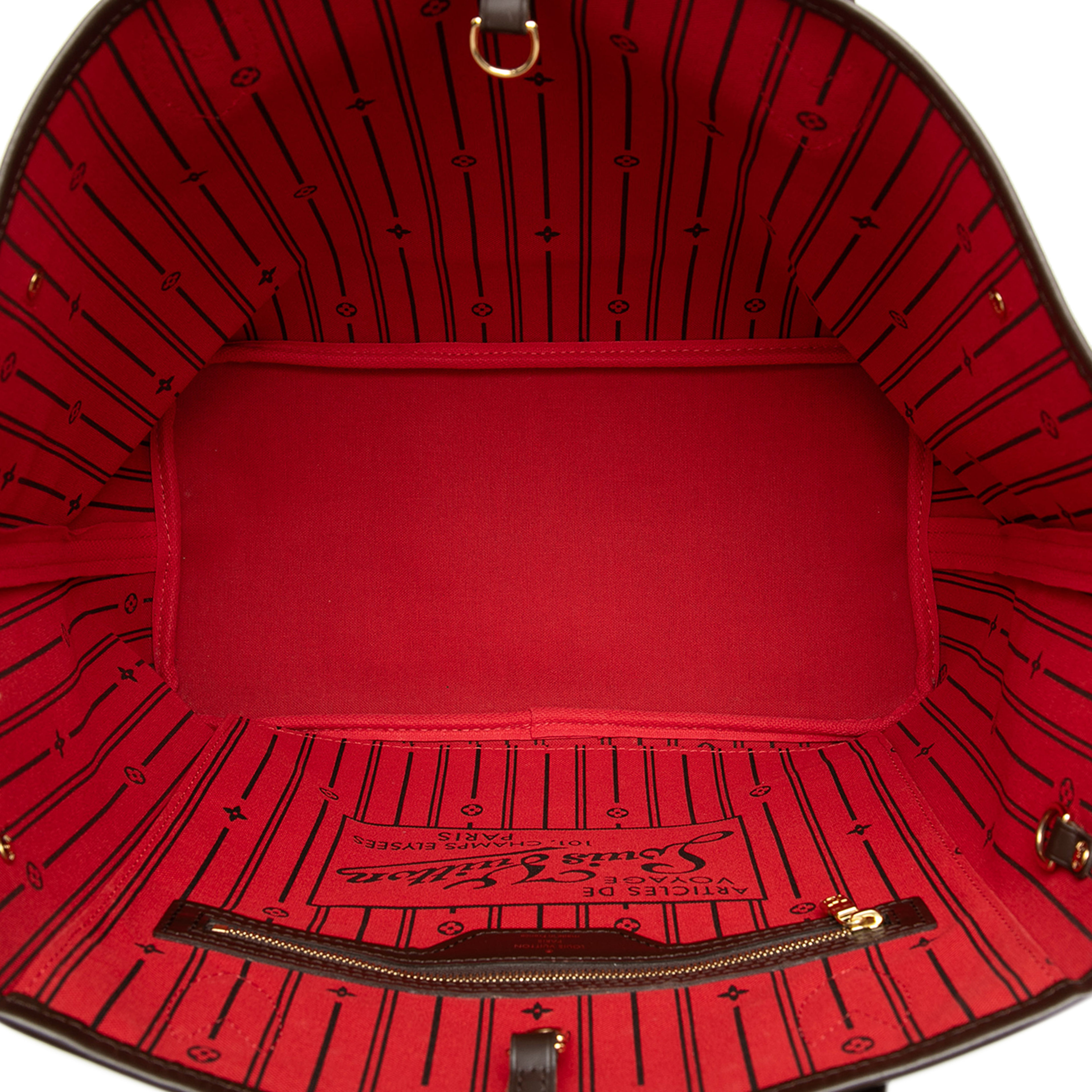 Louis Vuitton Damier Ebene Neverfull Mm, från Luxclusif, i färgen brown. Klicka för att öppna bilden i stort format