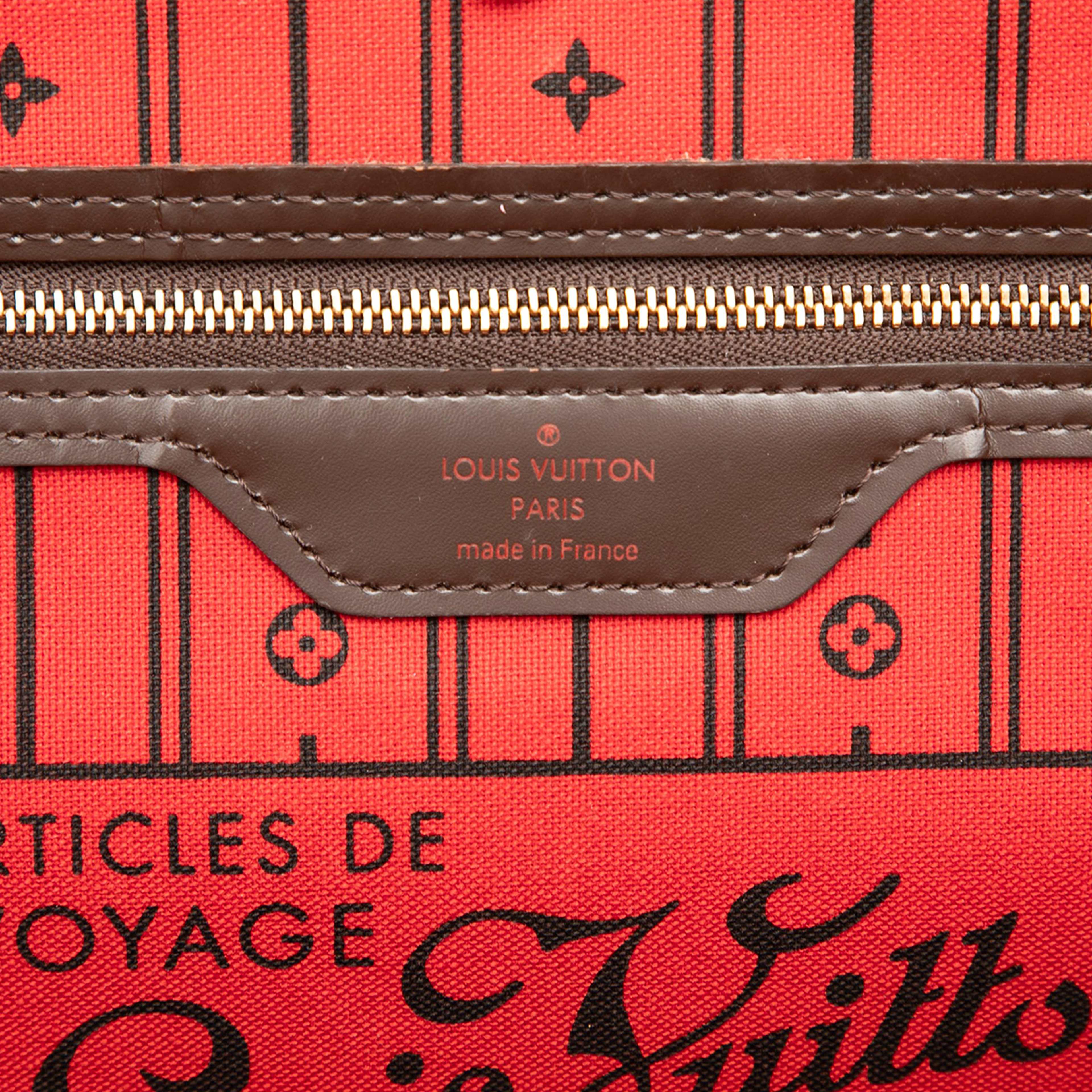 Louis Vuitton Damier Ebene Neverfull Mm, från Luxclusif, i färgen brown. Klicka för att öppna bilden i stort format