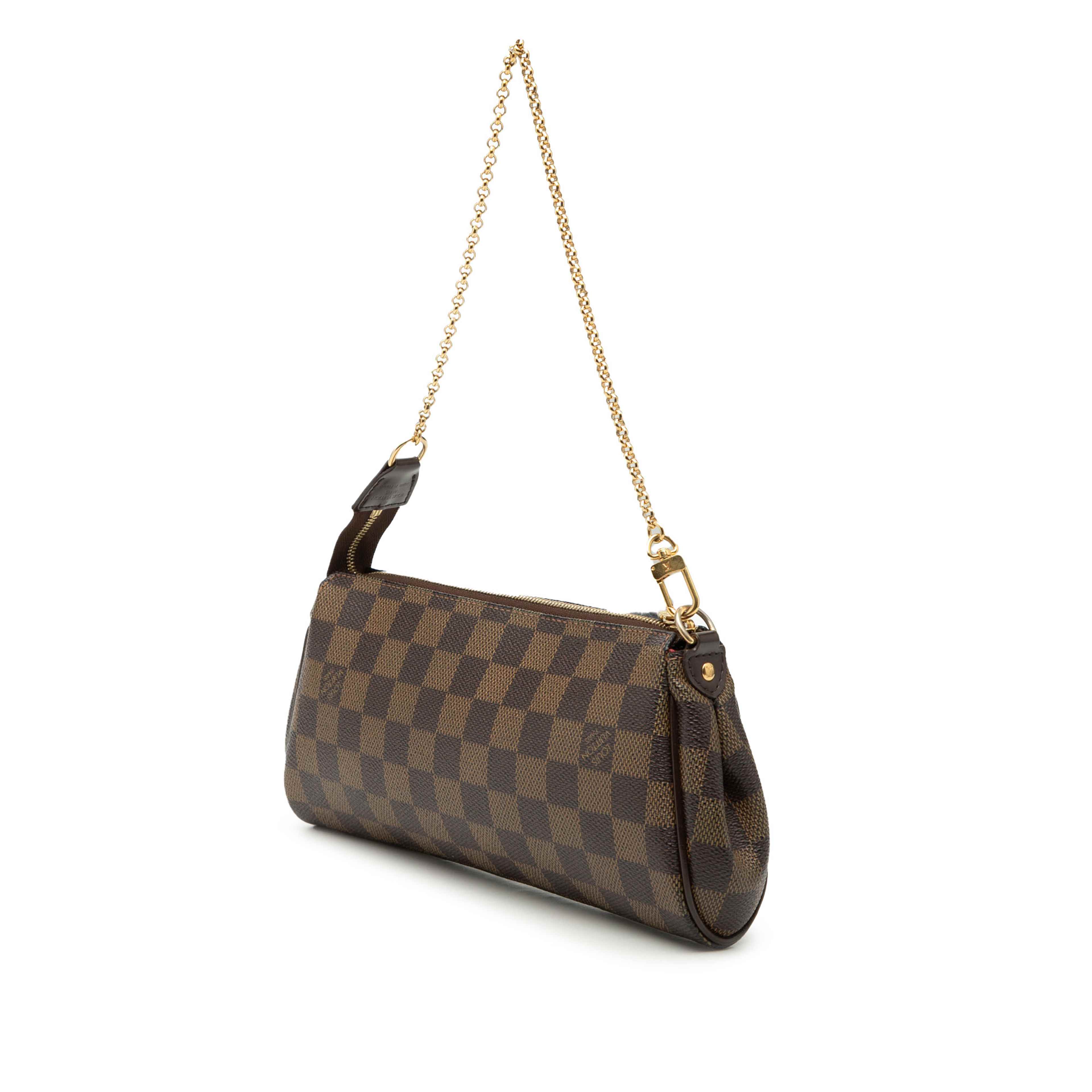 Louis Vuitton Damier Ebene Eva, från Luxclusif, i färgen brun. Klicka för att öppna bilden i stort format
