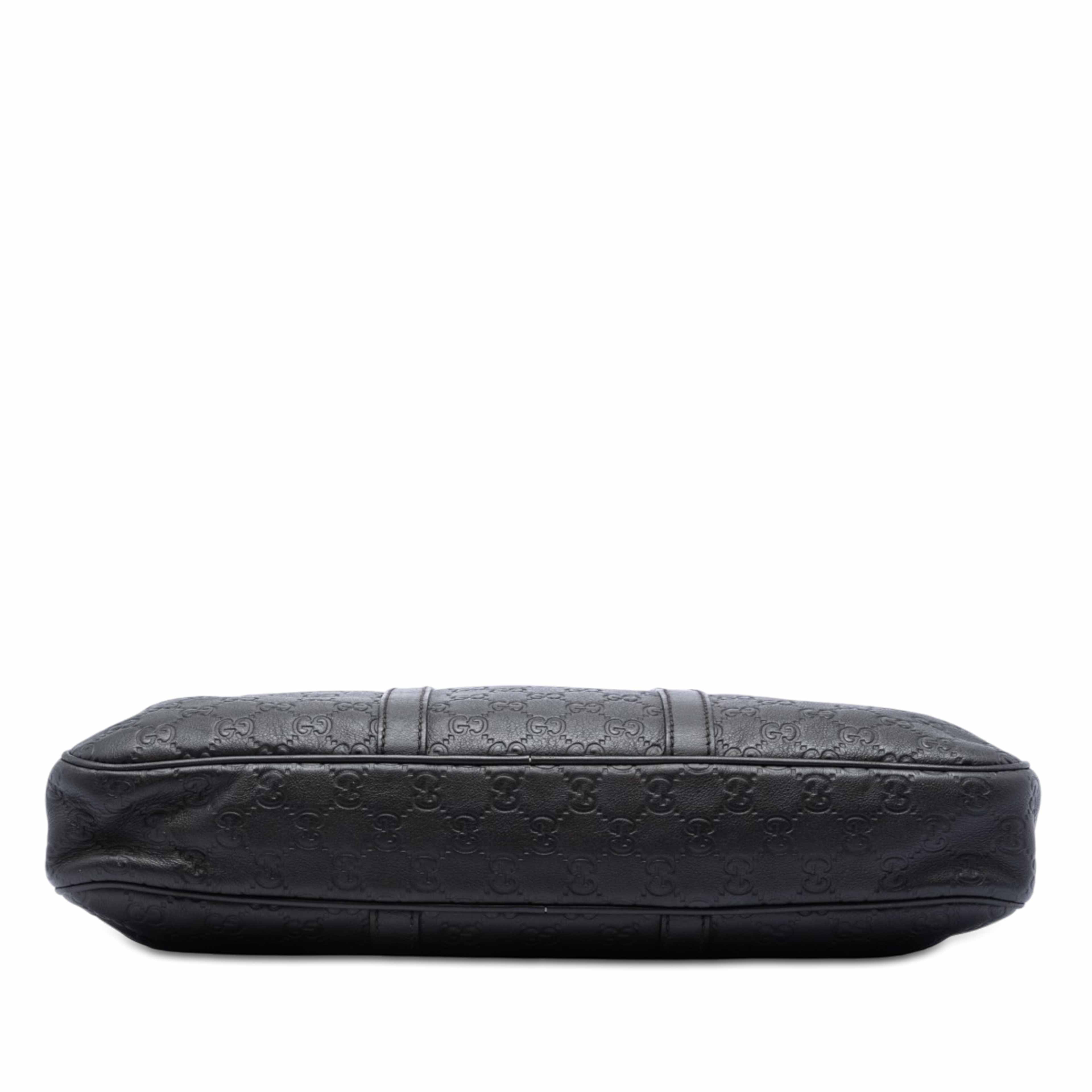Gucci Guccissima Business Bag, från Luxclusif, i färgen dark brown. Klicka för att öppna bilden i stort format