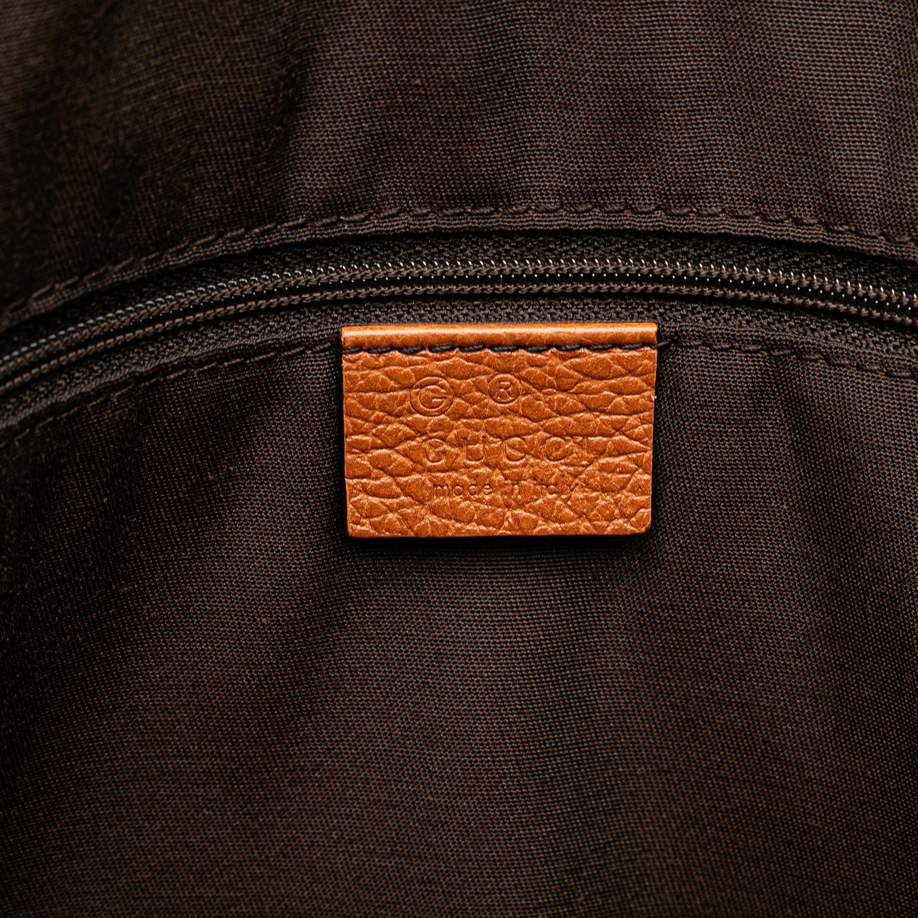 Gucci Leather Princy Tote, från Luxclusif, i färgen light brown. Klicka för att öppna bilden i stort format
