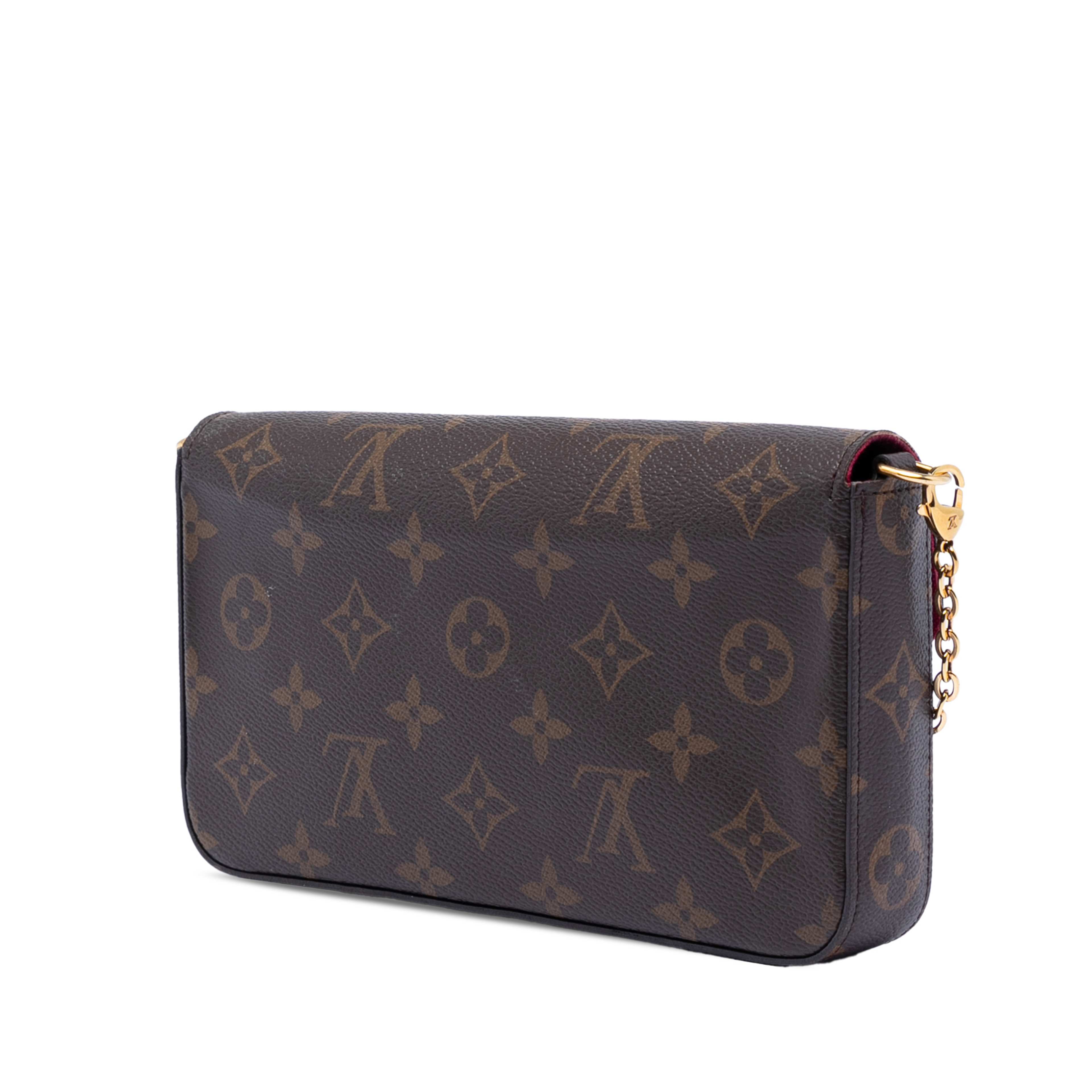 Louis Vuitton Monogram Pochette Felicie, från Luxclusif, i färgen brown. Klicka för att öppna bilden i stort format