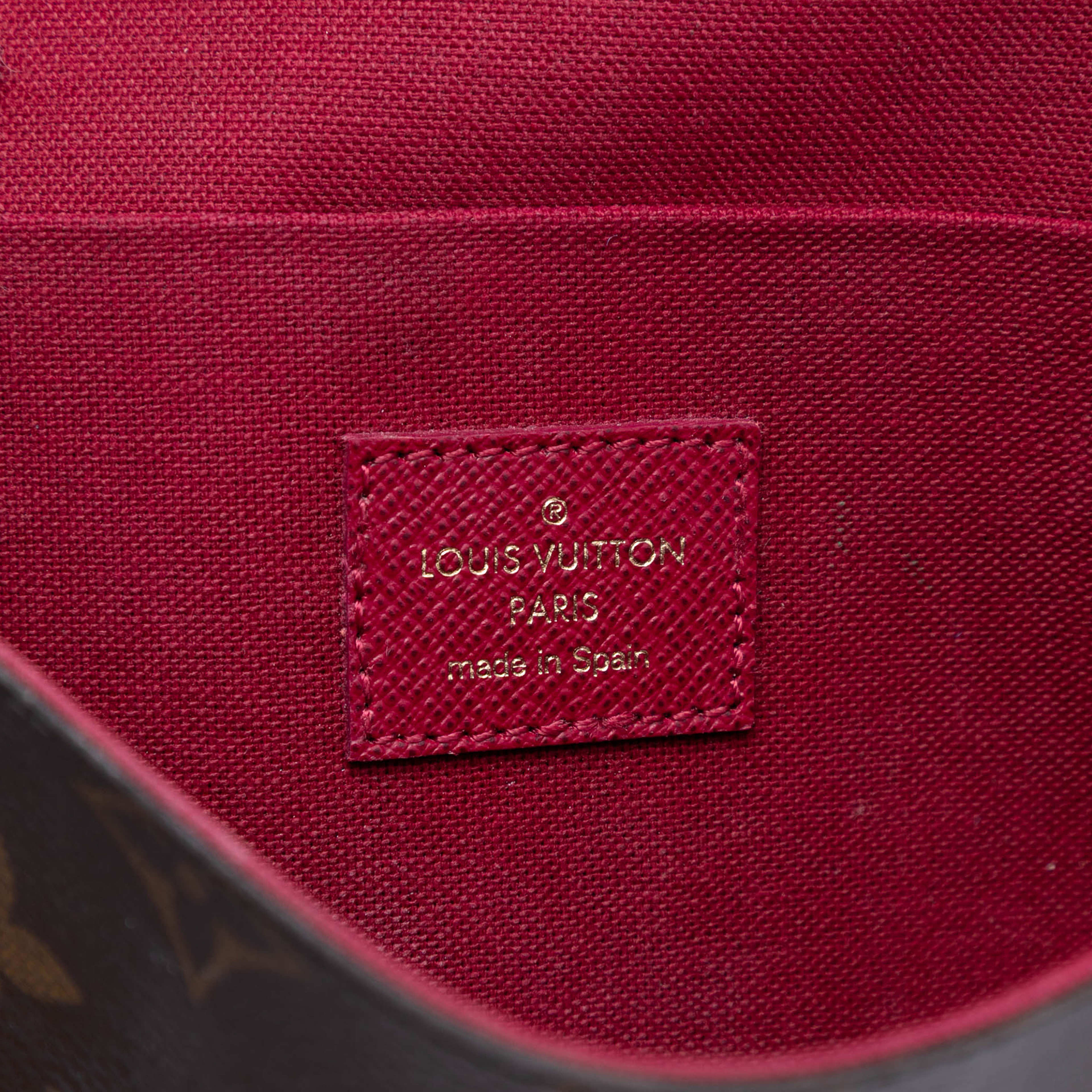 Louis Vuitton Monogram Pochette Felicie, från Luxclusif, i färgen brown. Klicka för att öppna bilden i stort format