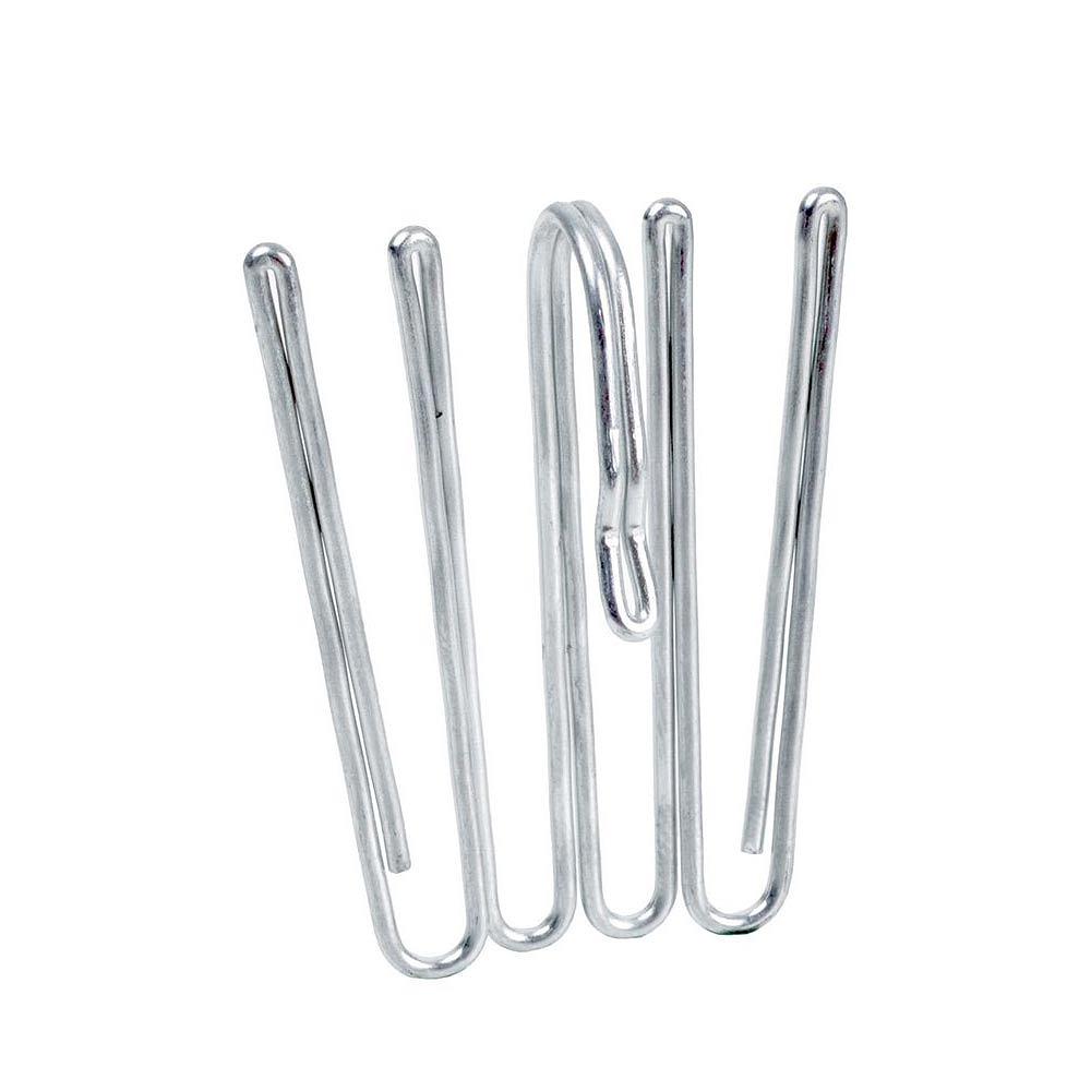 4-fingerkrok, hög fattning, 10 st, från Kirsch, i färgen Stainless Steel.