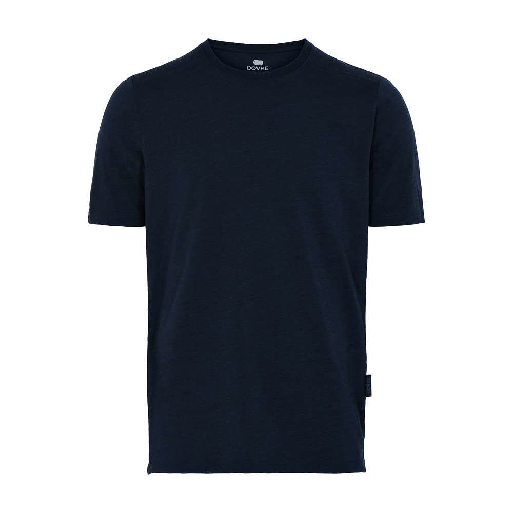 Undertröja, T-shirt | 100% Stickad Merinoull | Marinblå, från Dovre, i färgen navy.