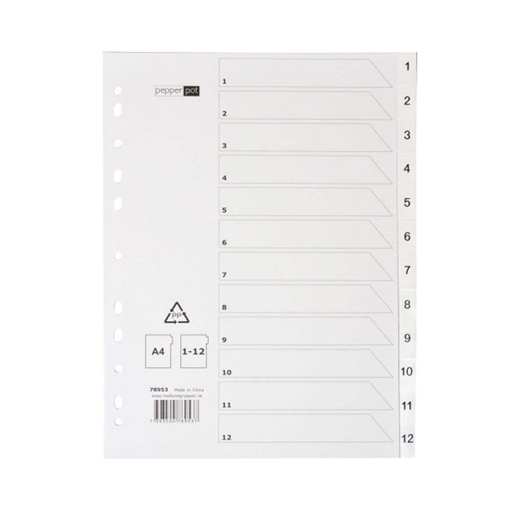 Register 1-12, från Hedlunds.