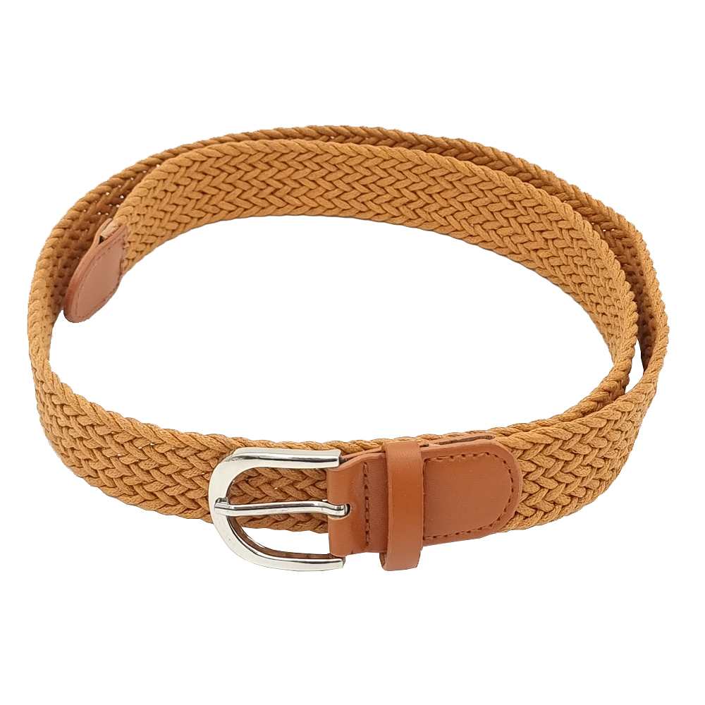 Flätat Bälte I Imitationsläder 3 Cm Brett, från Complement, i färgen brown.