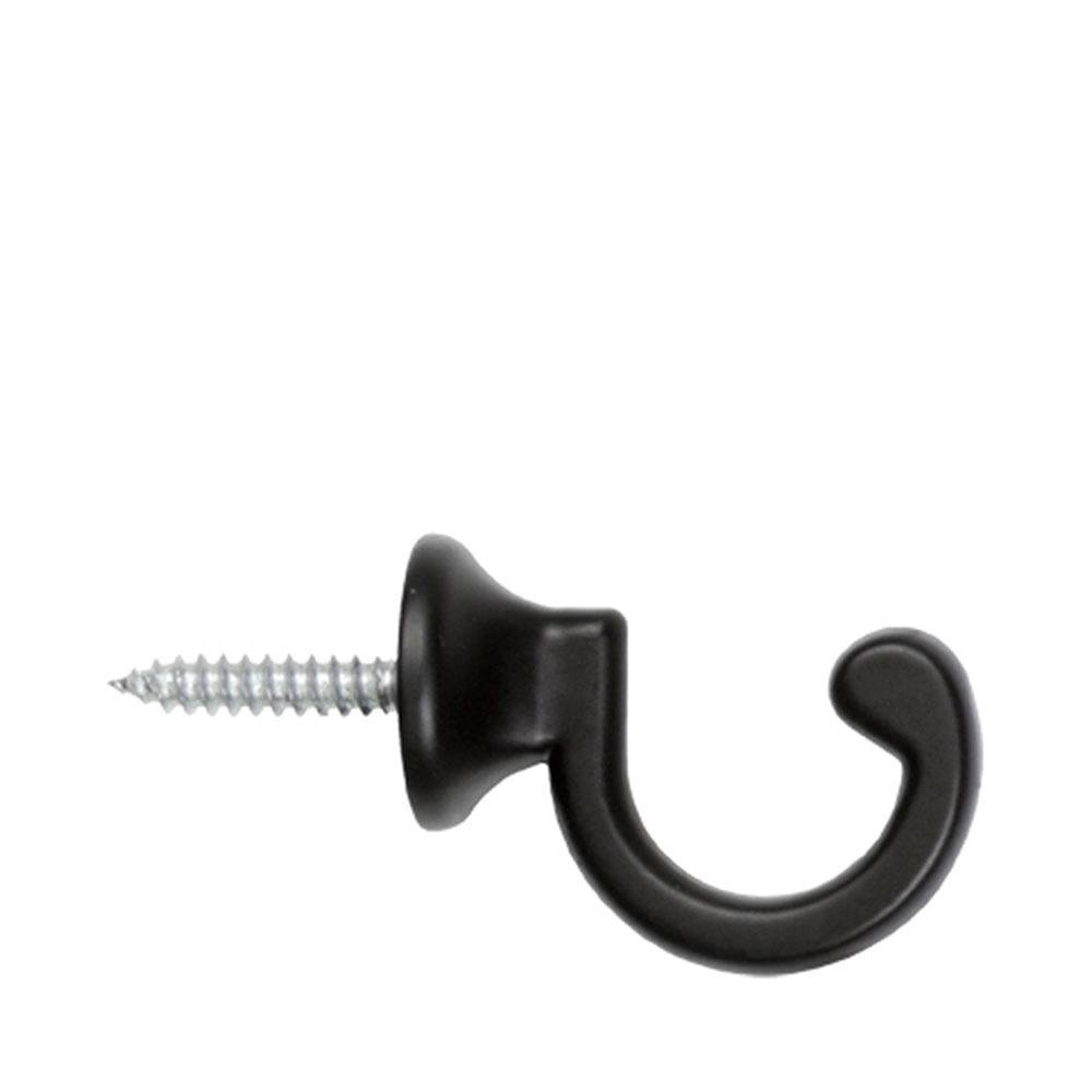 Omtagskrok Siv, 2 cm, 2 st, från Kirsch, i färgen Black.