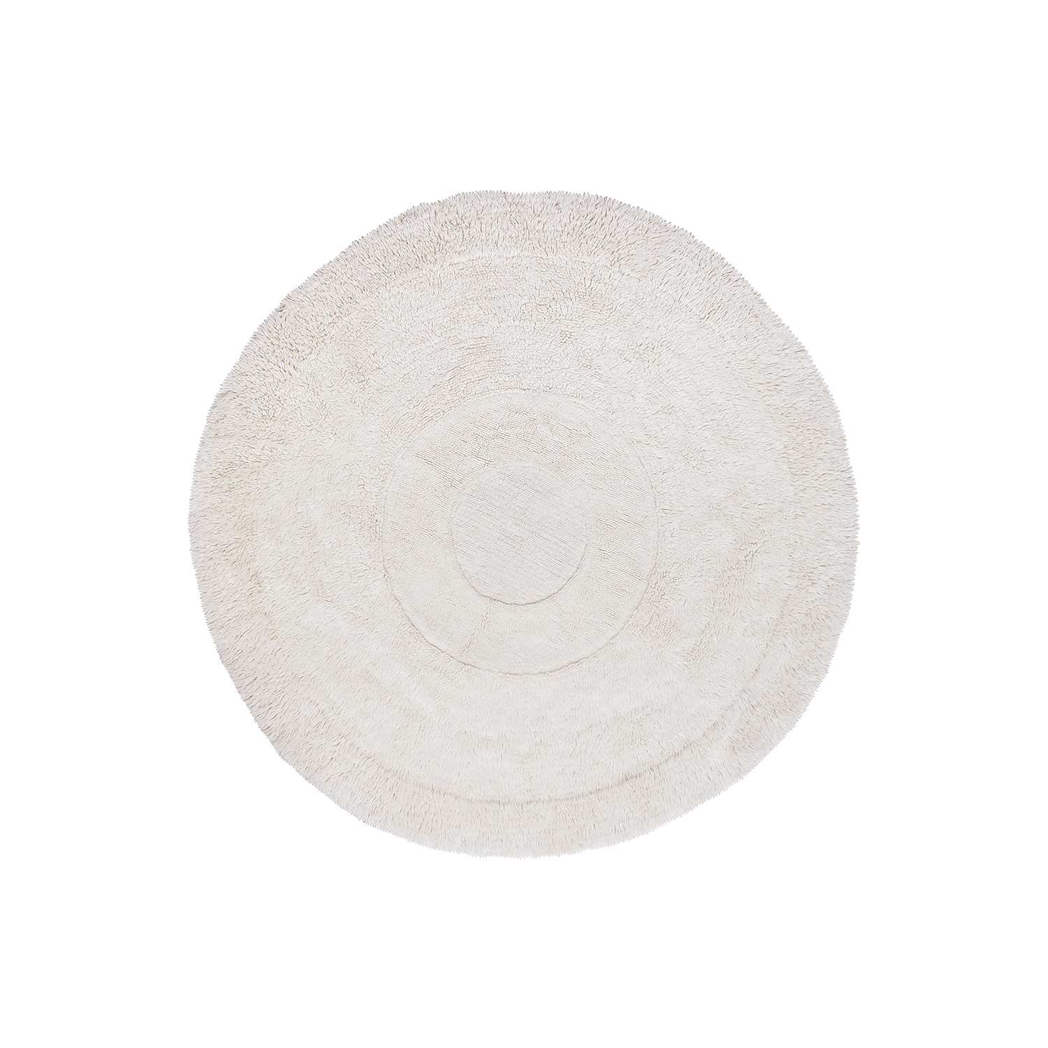 Tvättbar Ullmatta Woolable Arctic Circle, från LORENA CANALS, i färgen sheep white.