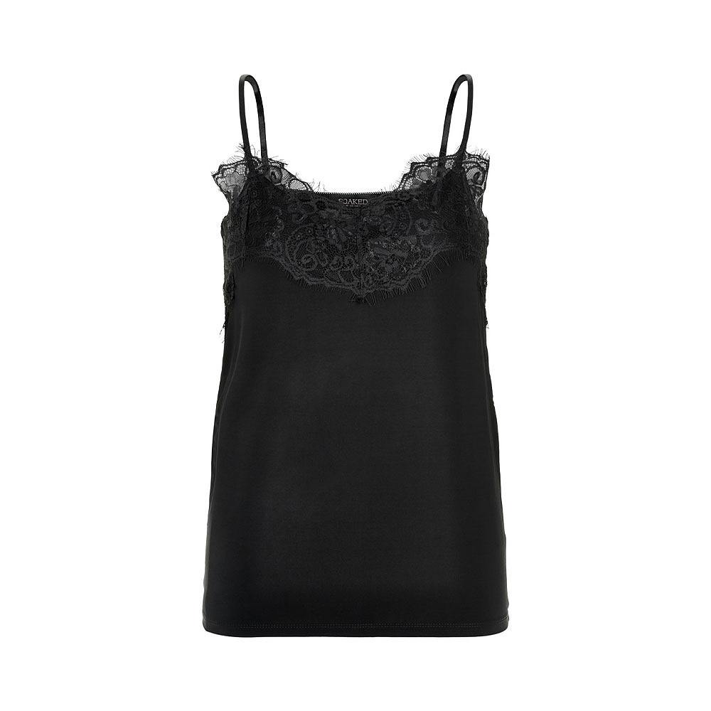 Clara Singlet Top, från Soaked In Luxury, i färgen Black.