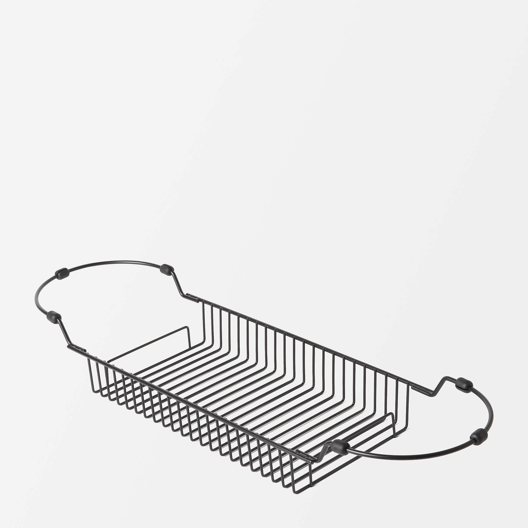 Badkarsbricka i rostfritt stål KROKSJÖN, från Åhléns Home, i färgen Black.