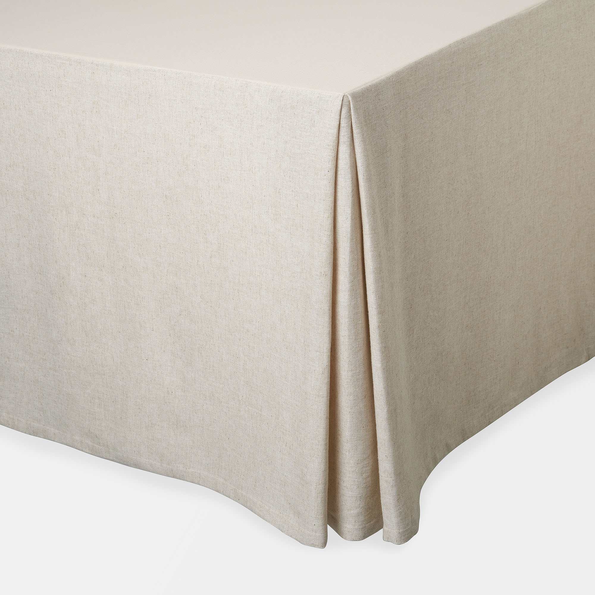 Sängkappa i linnemix 180x200x60 cm, från Åhléns Home, i färgen Beige.