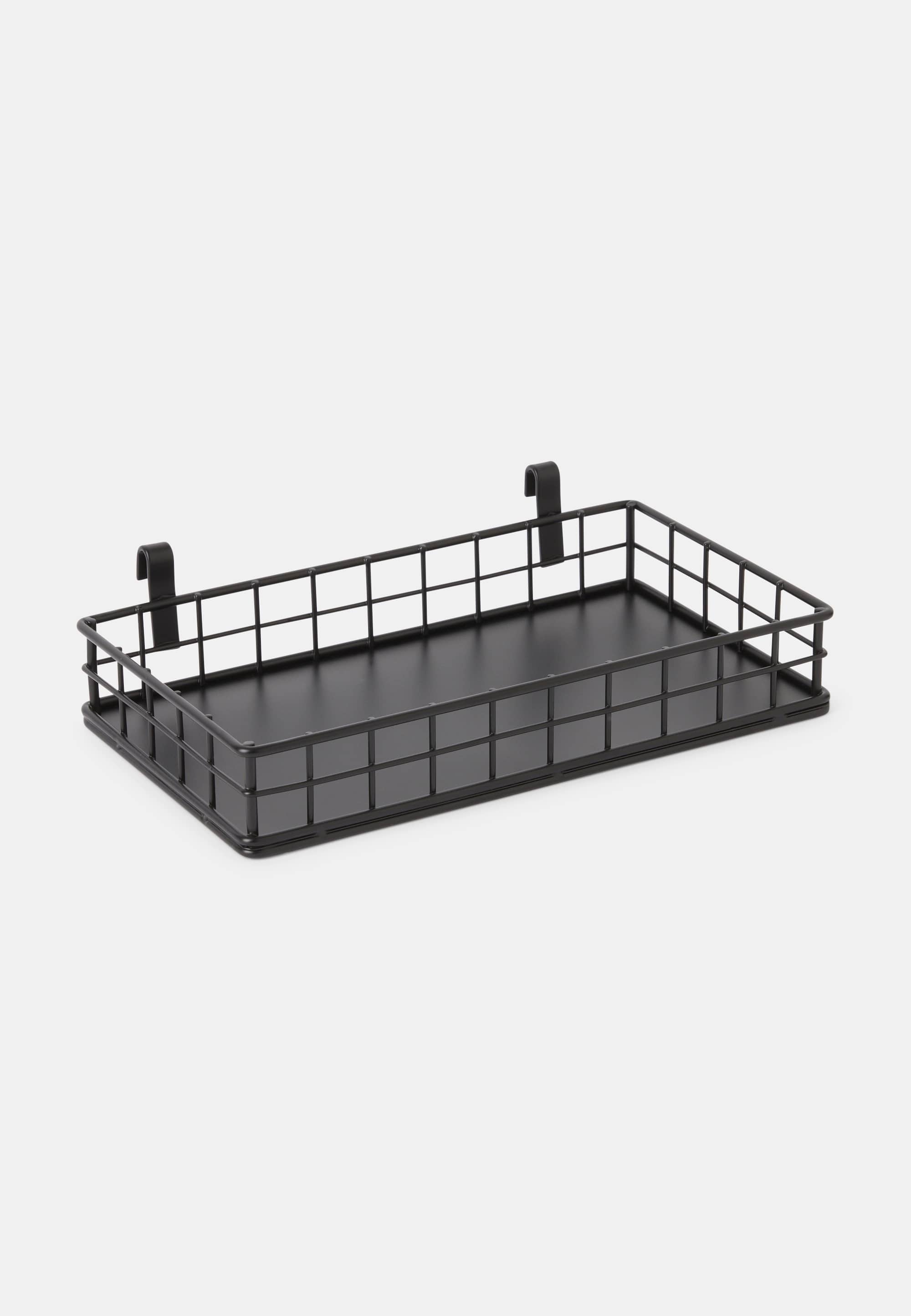 Förvaringskorg med krokar KOSTER 23x13x4 cm, från Åhléns Home, i färgen Black.