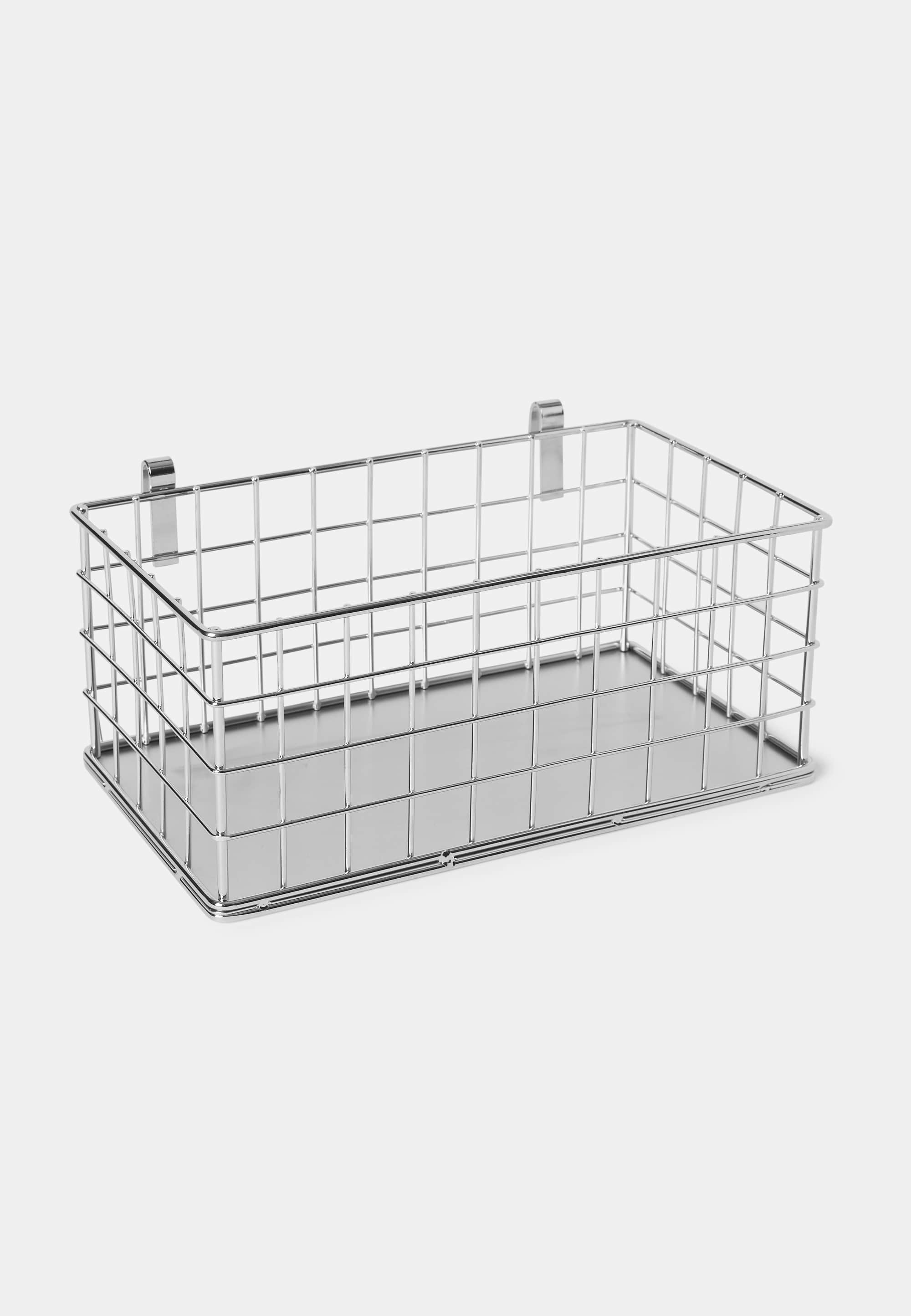 Förvaringskorg med krokar KOSTER 23x13x10 cm, från Åhléns Home, i färgen Chrome.