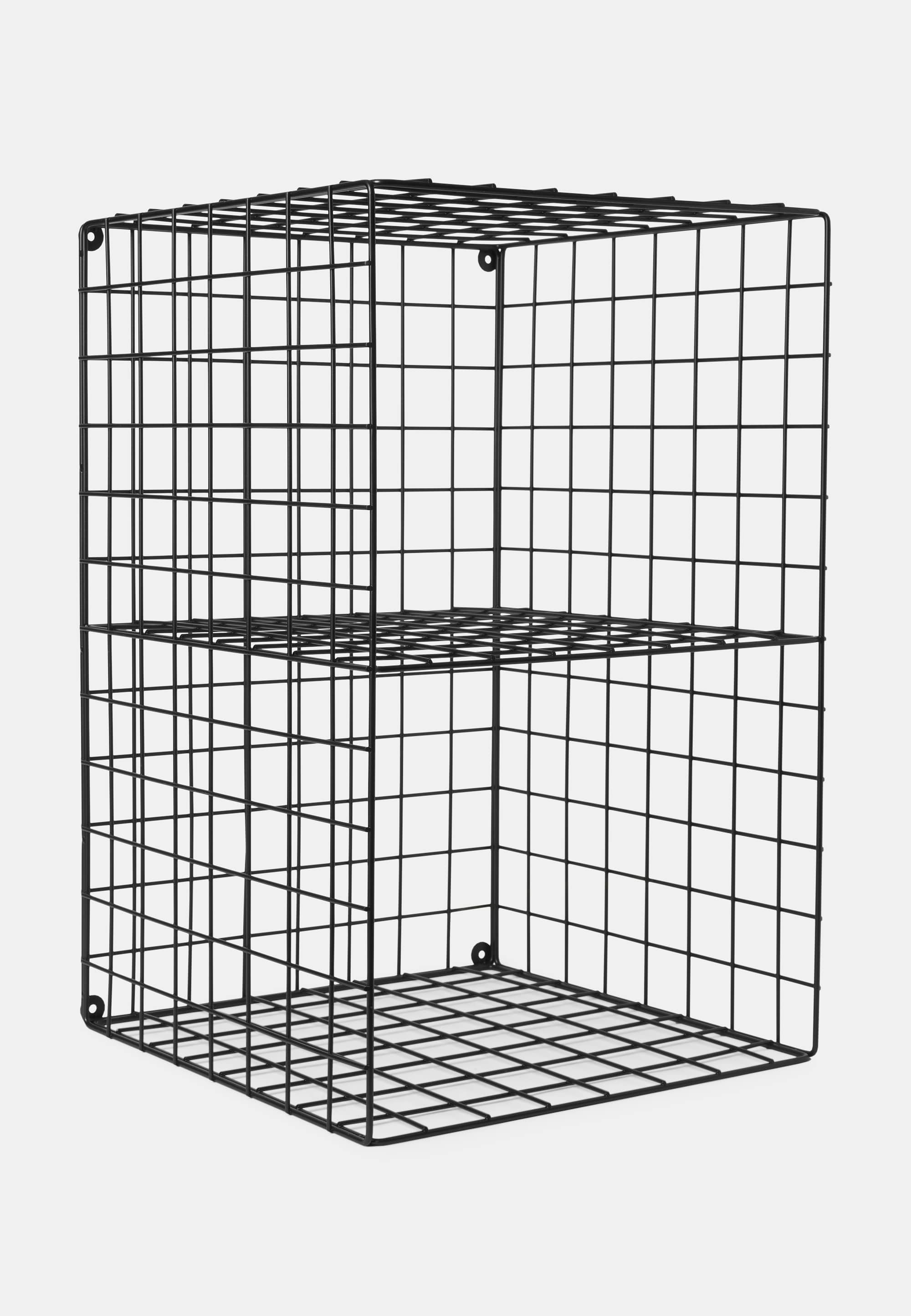 Hylla KOSTER 35x54 cm, 2 fack, från Åhléns Home, i färgen Black.