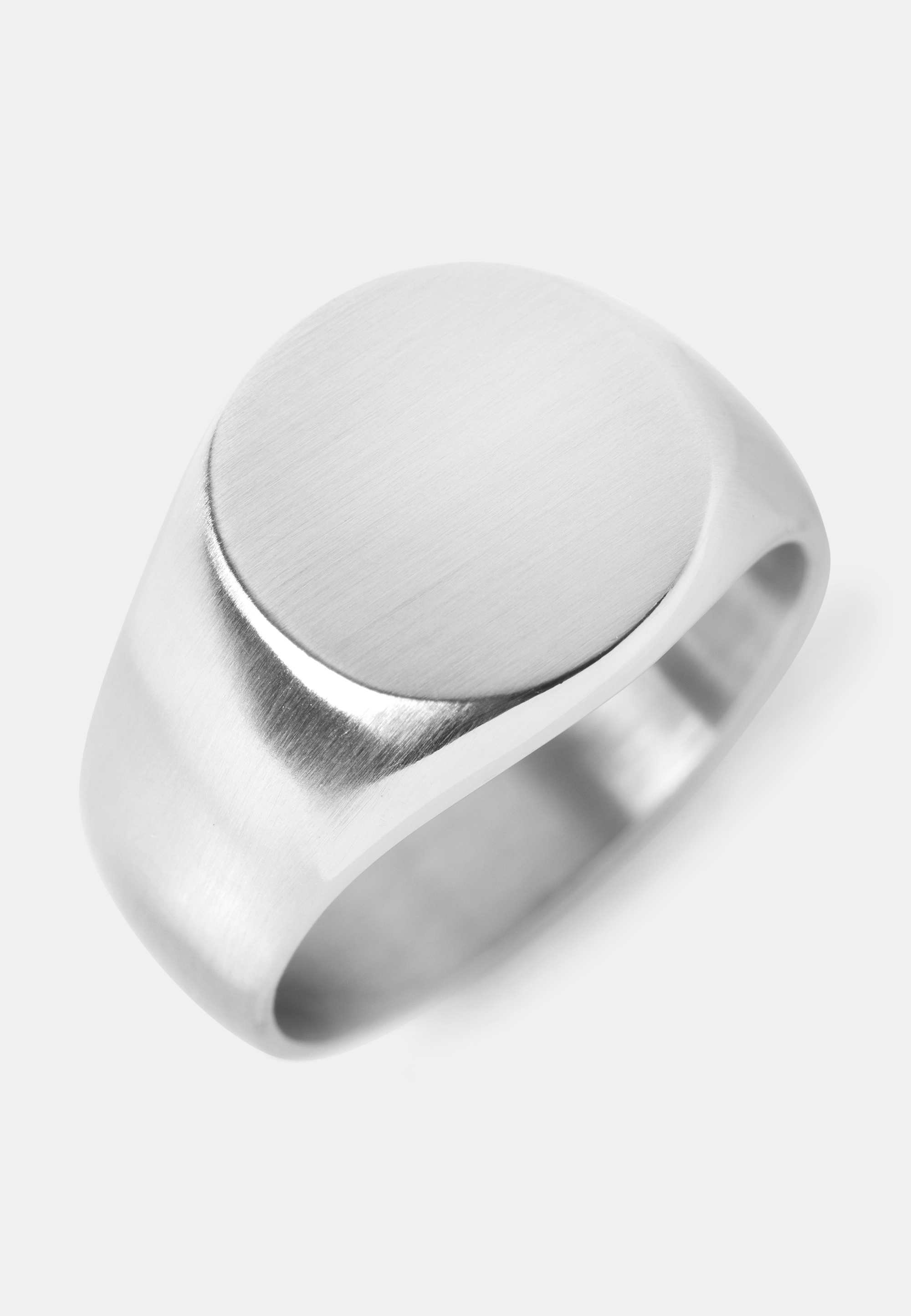Ring i stål SEBASTIAN, från NORVIE, i färgen Matt Steel.