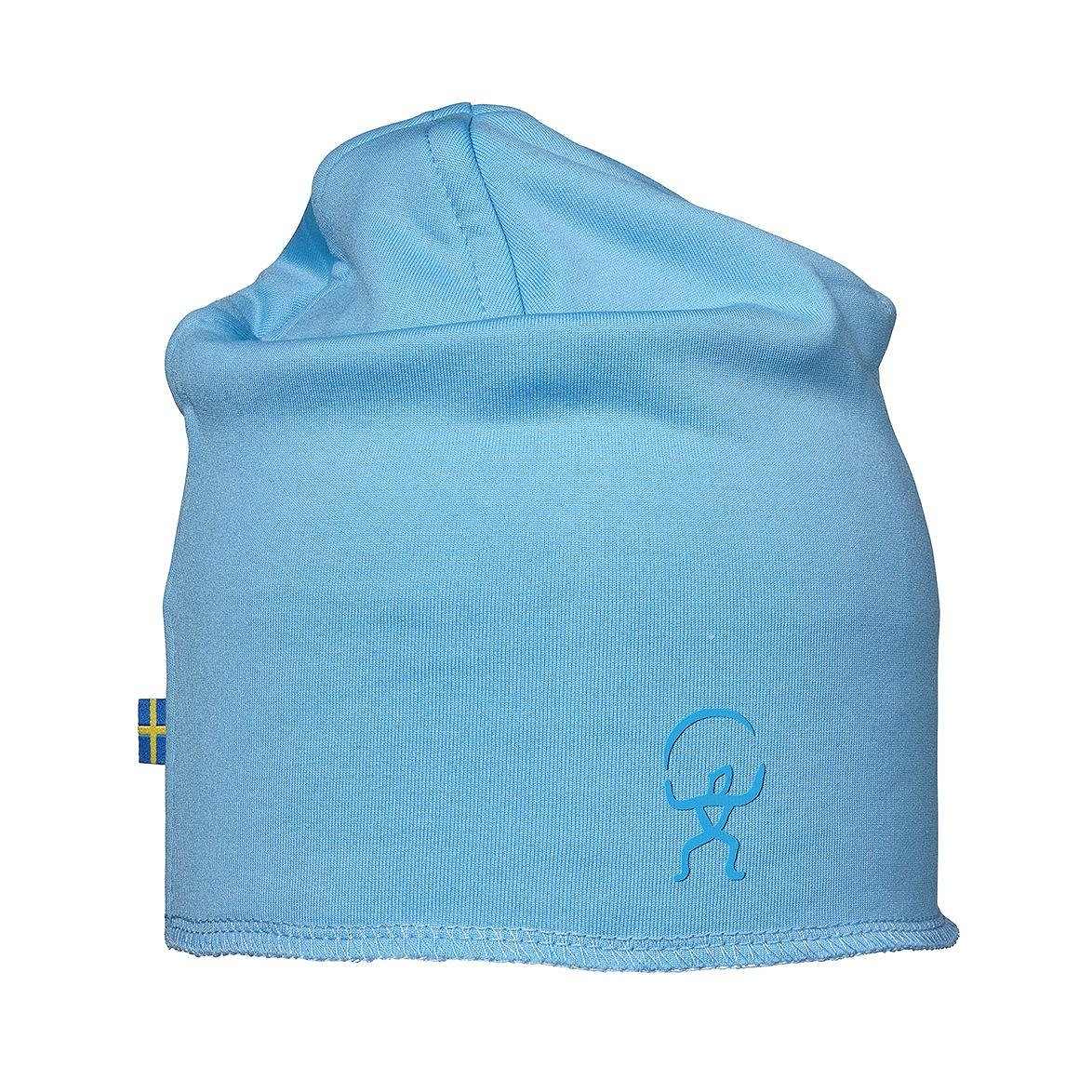 Panda Beanie, från ISBJÖRN of Sweden, i färgen skyblue.