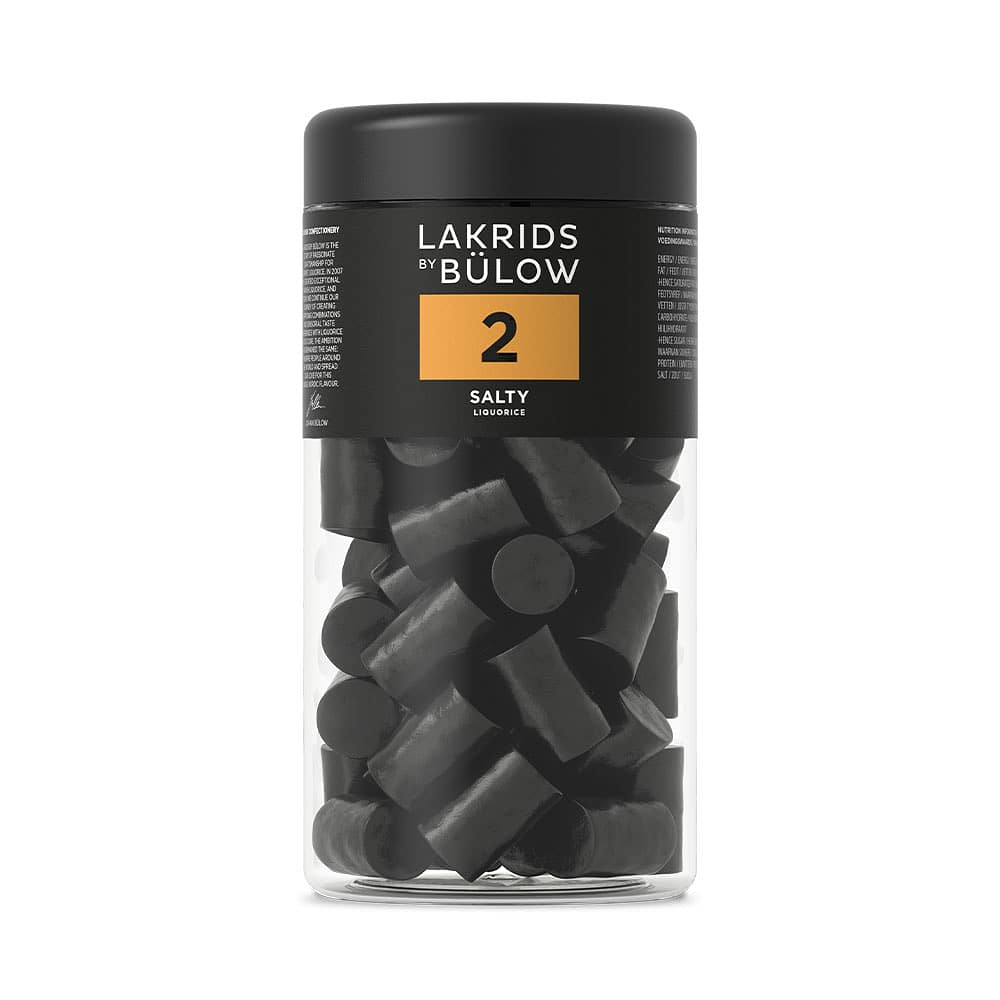 Lakrits Regular No.2 – Salty, från Lakrids by Bülow, i färgen Salty Liquorice.