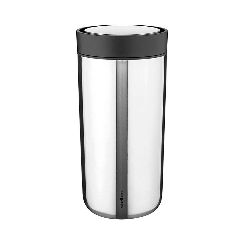 Termomugg To Go Click, från Stelton, i färgen Steel.