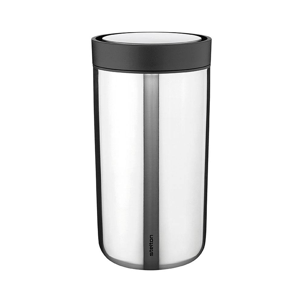 Termomugg To Go Click, från Stelton, i färgen Steel.