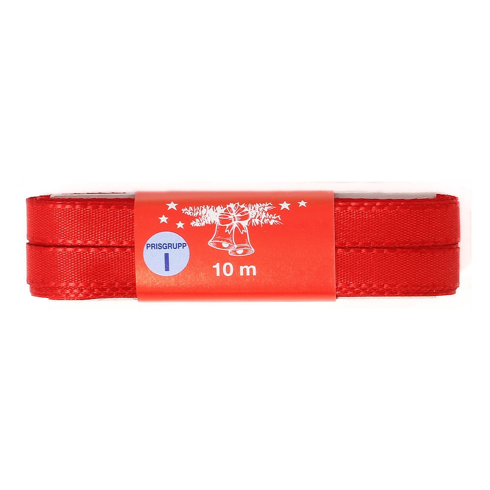 Pyntband 10 mm, från Trend-Tex, i färgen Röd.