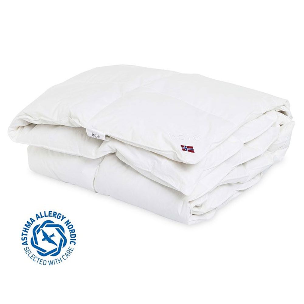 Duntäcke Freja Medium - 220x220 cm, från Høie of Scandinavia, i färgen White.