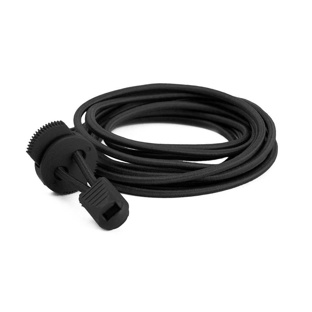 Elastiskt Skosnöre, från 2GO, i färgen Black.